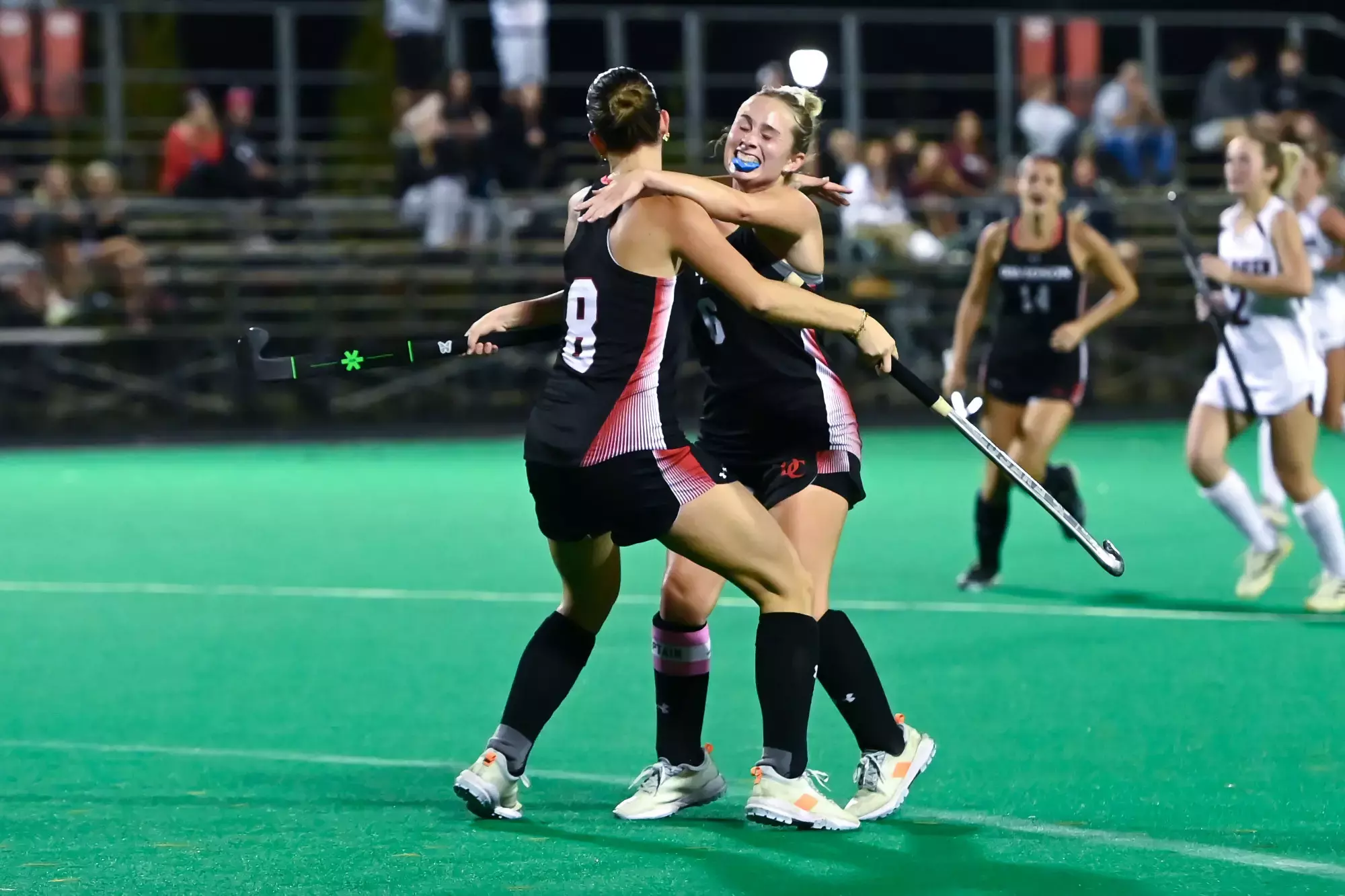 Davidson takes on Lock Haven in A-10 field hockey action at the Carol Grotnes Belk Turf Field on Friday, October 25, 2024 in Davidson, North Carolina. Credit - Tim Cowie/DavidsonPhotos.com