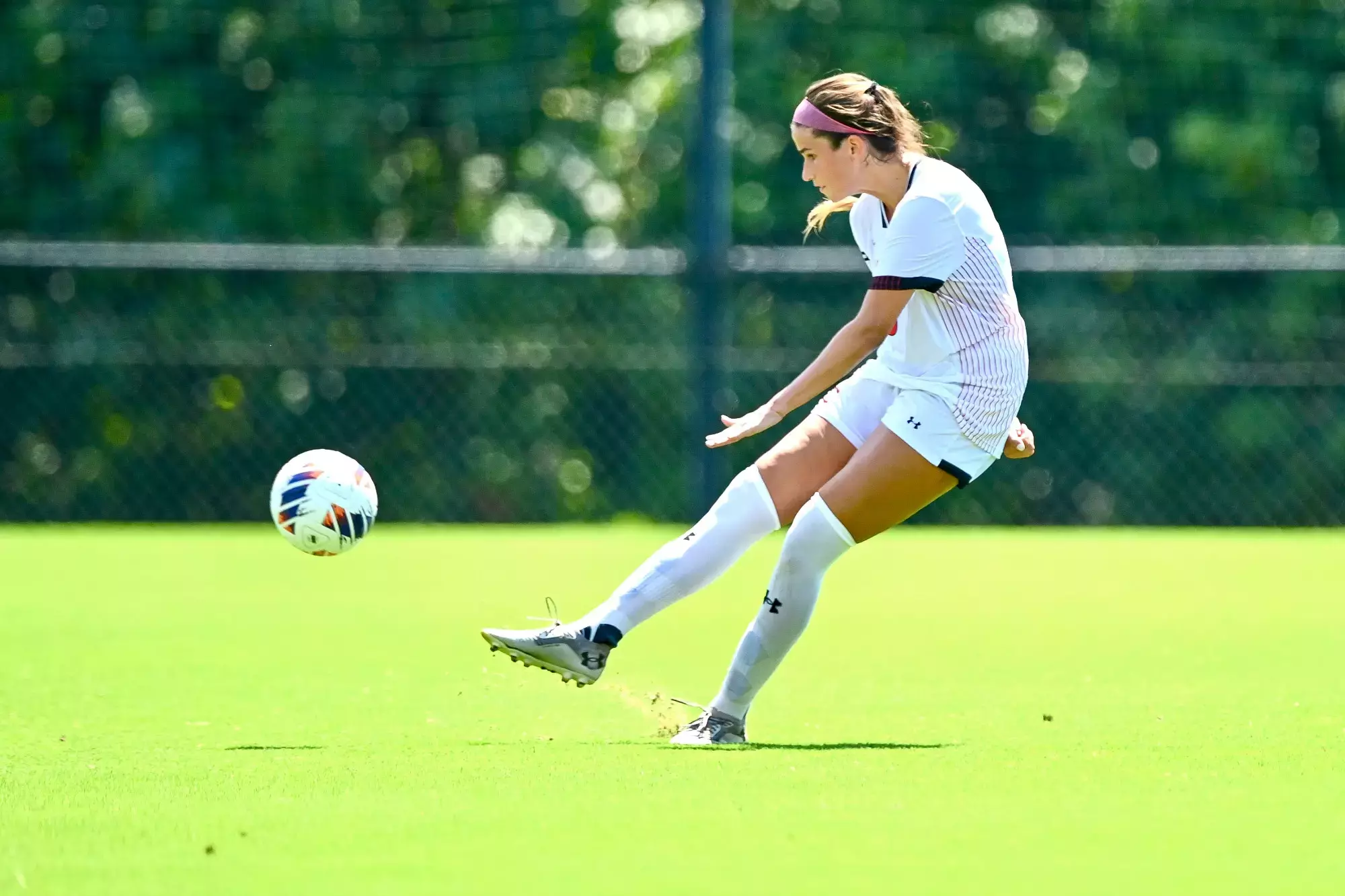 Davidson takes on USC Upstate in non-conference women&#39;s soccer action at Alumni Soccer Stadium on Sunday, August 17, 2025 in Davidson, North Carolina. Credit - Tim Cowie/DavidsonPhotos.com @tjcowie