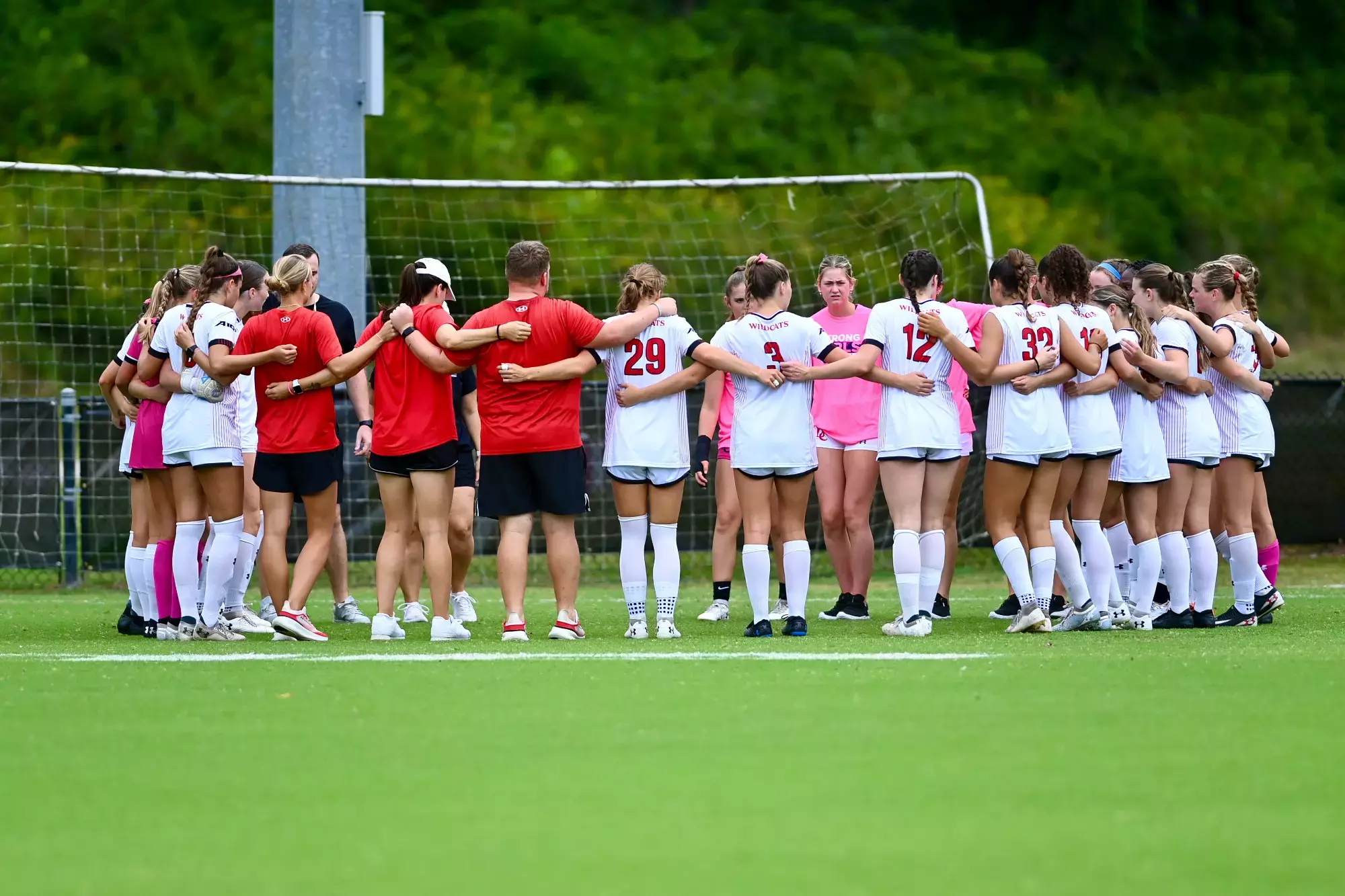 Davidson takes on Loyola-Chicago in A-10 women&#39;s soccer action at Alumni Soccer Stadium on Sunday, September 28, 2025 in Davidson, North Carolina. Credit - Tim Cowie/DavidsonPhotos.com @tjcowie