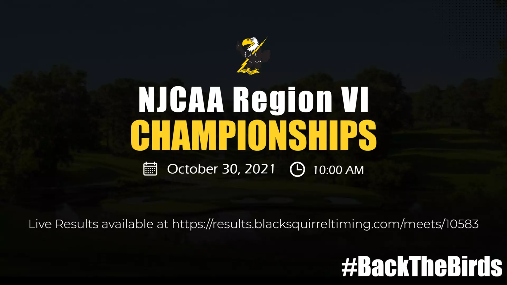 2021 NJCAA Region VI Cross Country Championship Preview Graphic