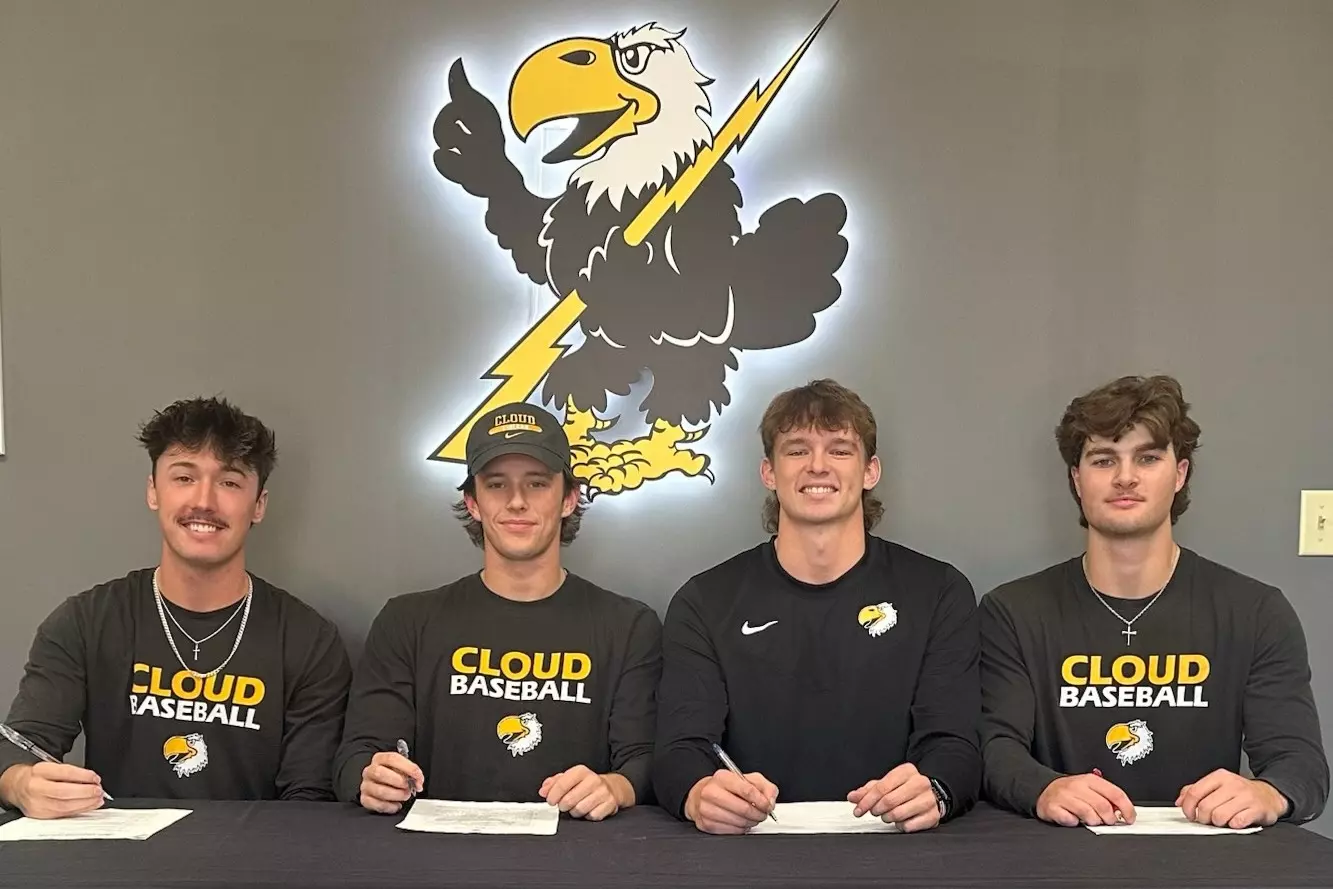 Four Cloud County Baseball Players Signed with NCAA Division I Schools During the Early Fall Signing Period