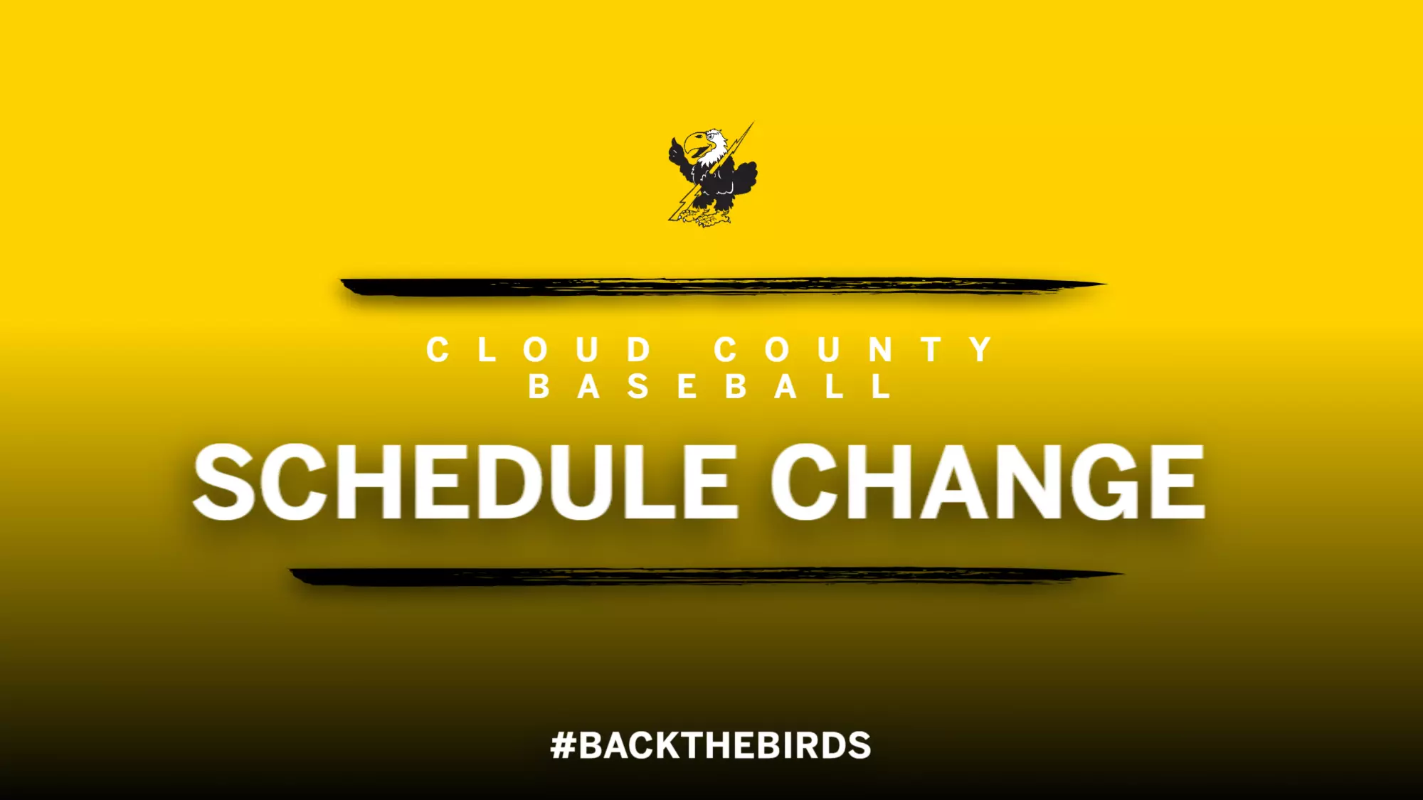 Cloud County Baseball Schedule Change - 2025