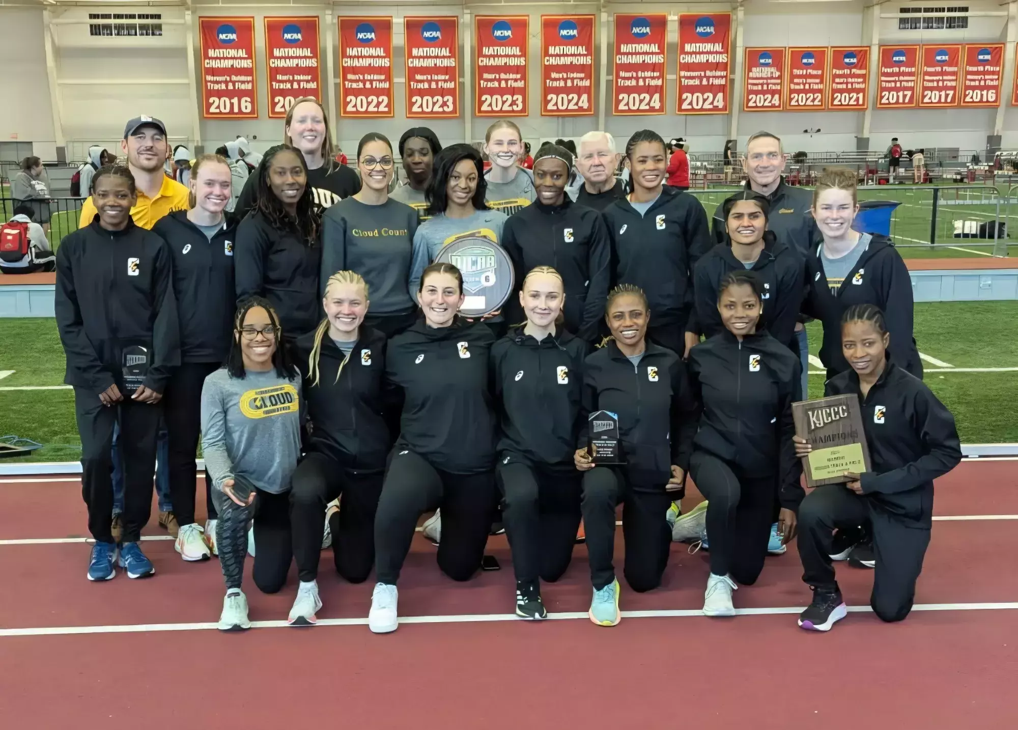 Cloud County Women's Track and Field Team - 2025 Region 6 Indoor Track and Field Champions