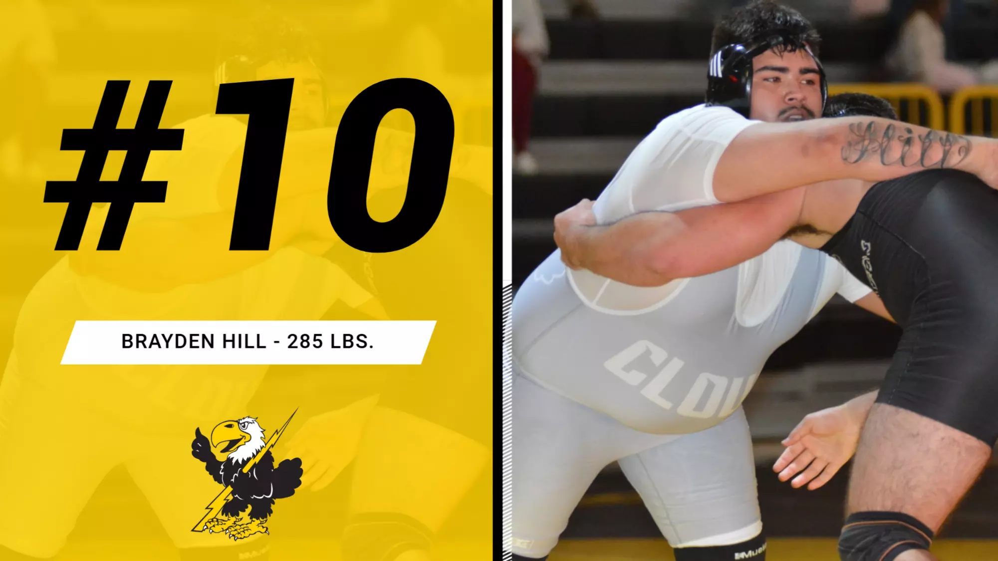 Brayden Hill Ranked No. 10 at 285 lbs. in NJCAA Rankings