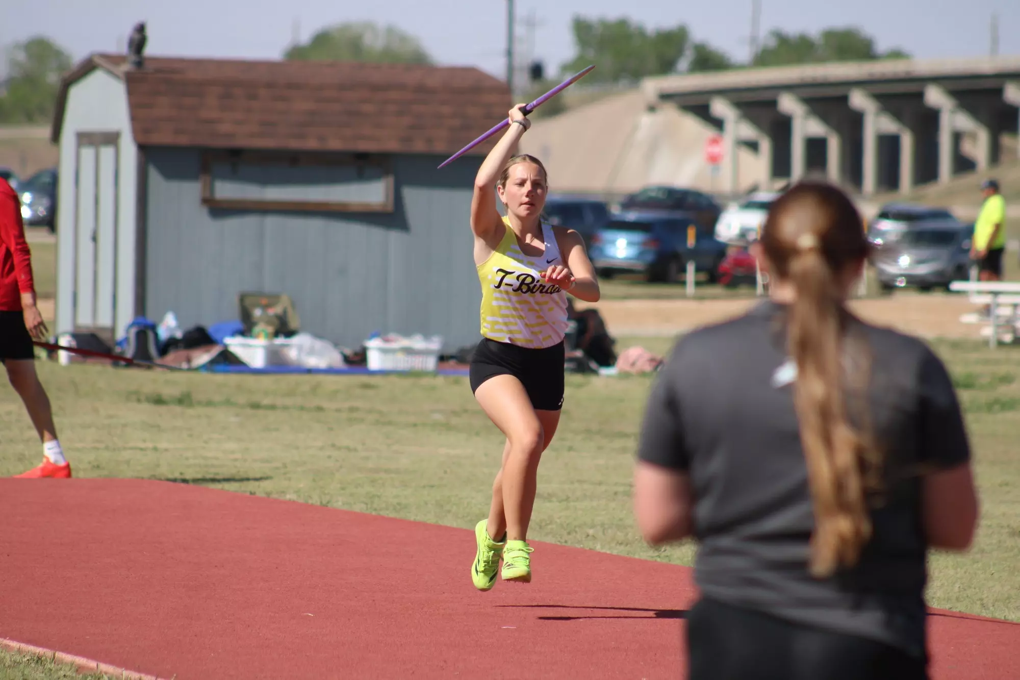 Jesse Hoover Throwing the Javelin at 2026 Alex Francis Classic
