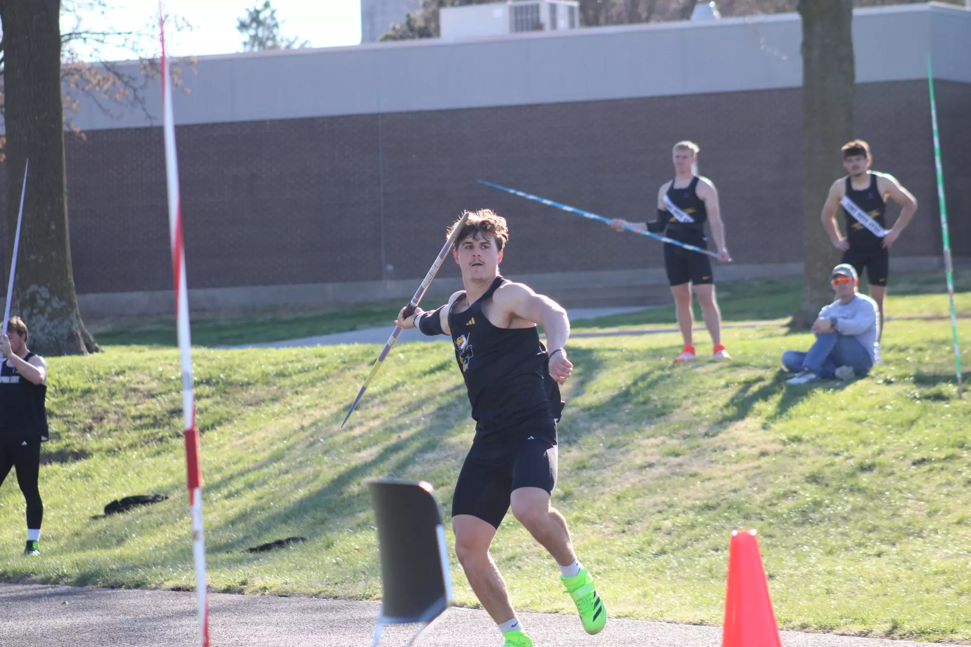 Andrew Bowman Competing in the Javelin at the ESU Midwest Classic