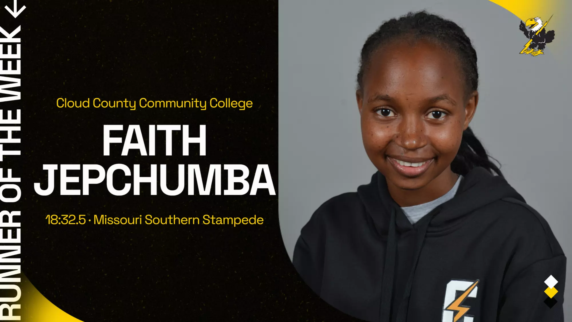 Faith Jepchumba - NJCAA Division I Women's Runner of the Week