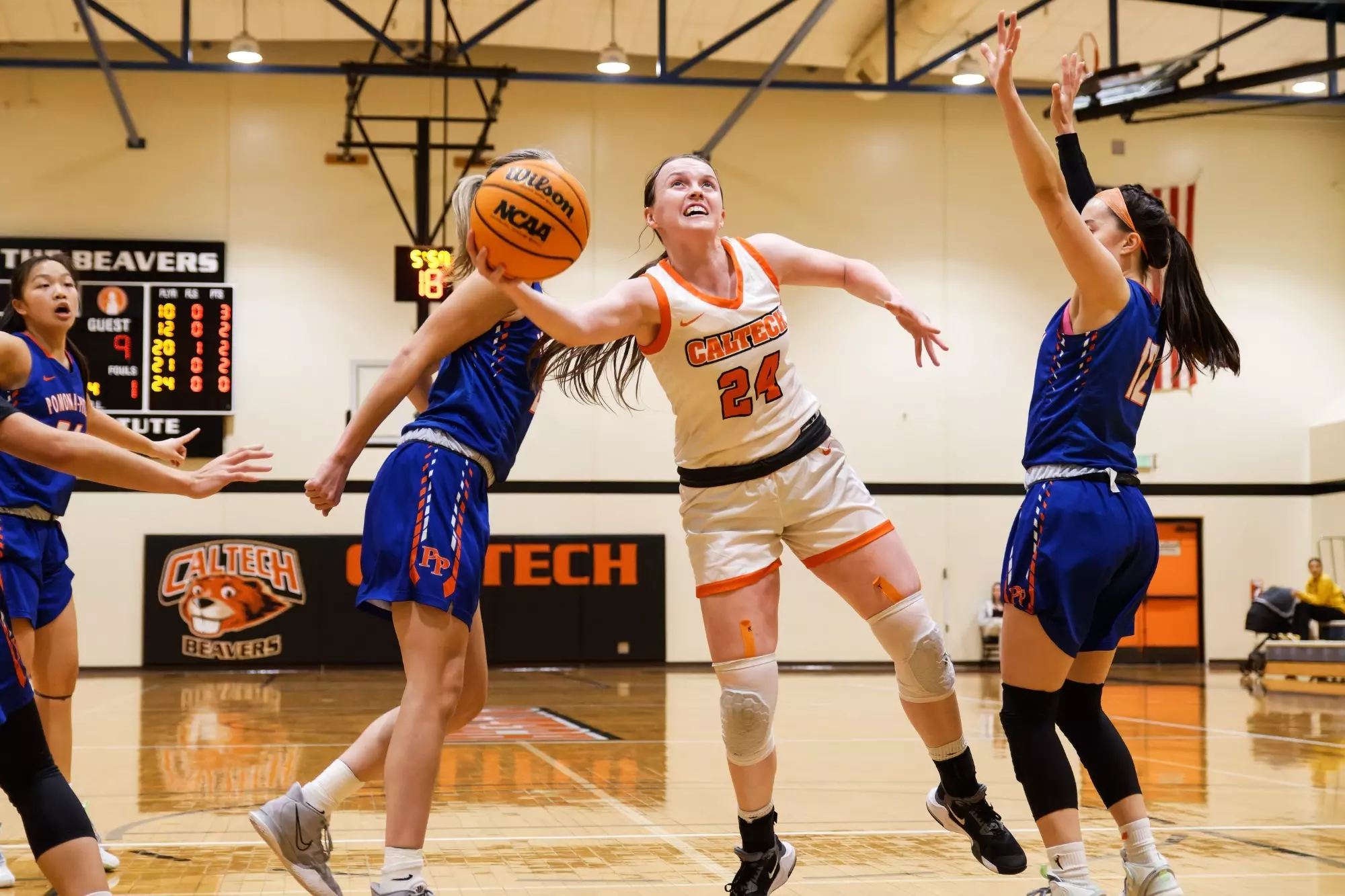 Kathryn Edwards grabs a rebound