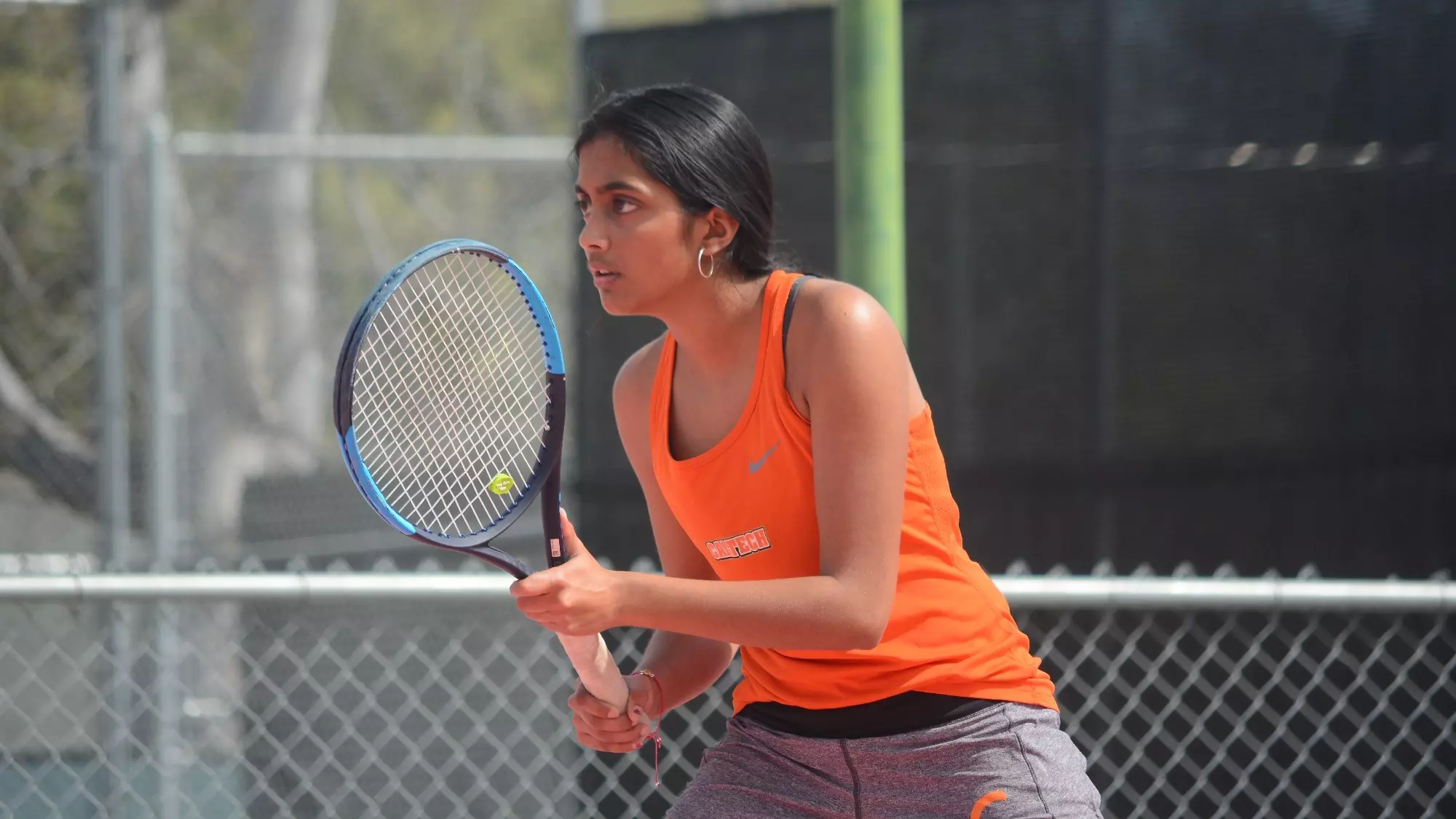 Payal Patel waits for a serve