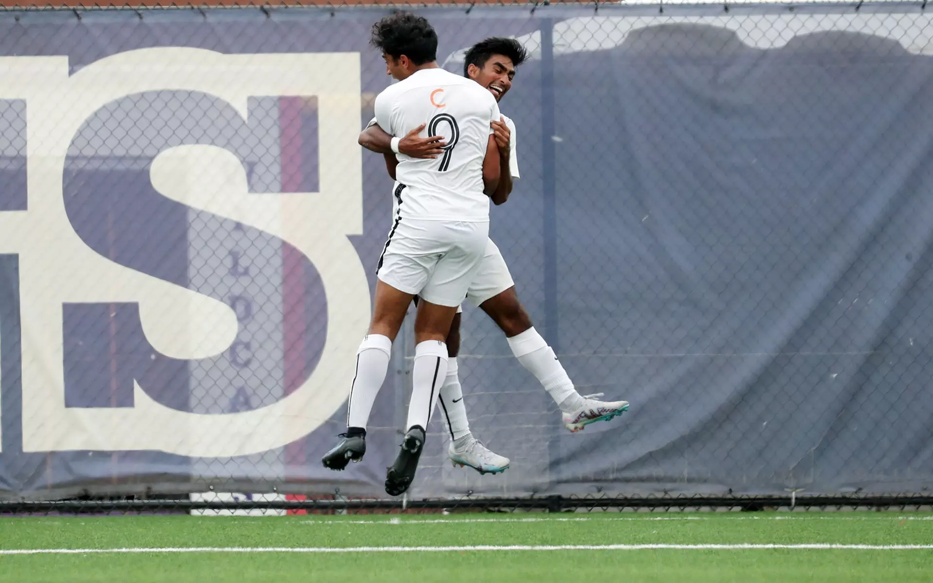 Rohan Iyer and Ishaan Mantripragada celebrate after the go-ahead goal