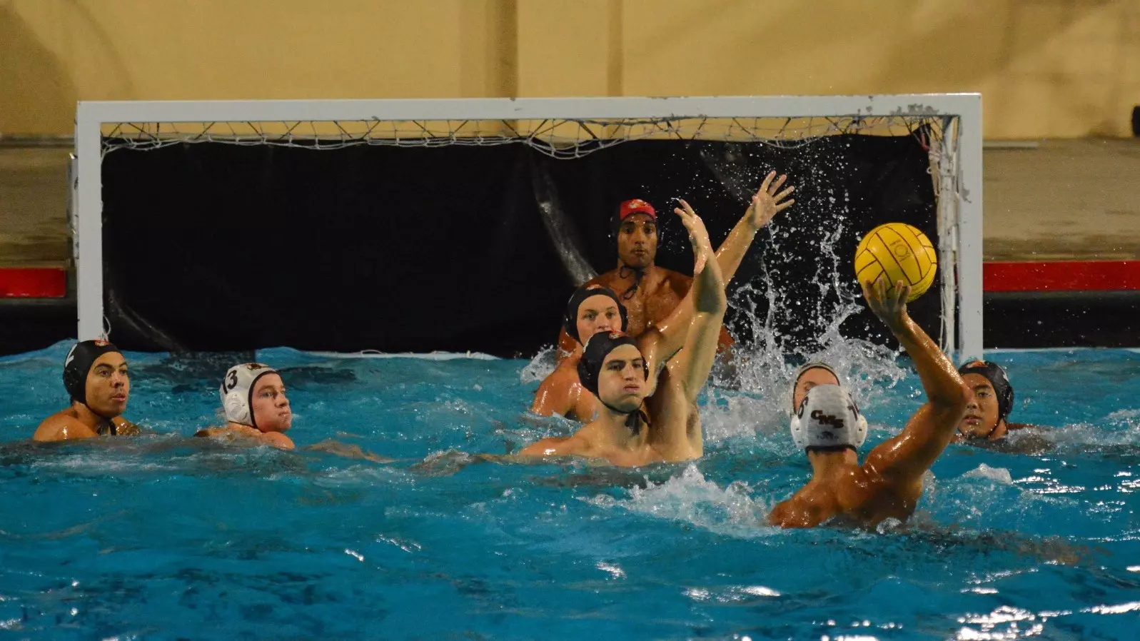 CMS and Caltech players crowding the cage