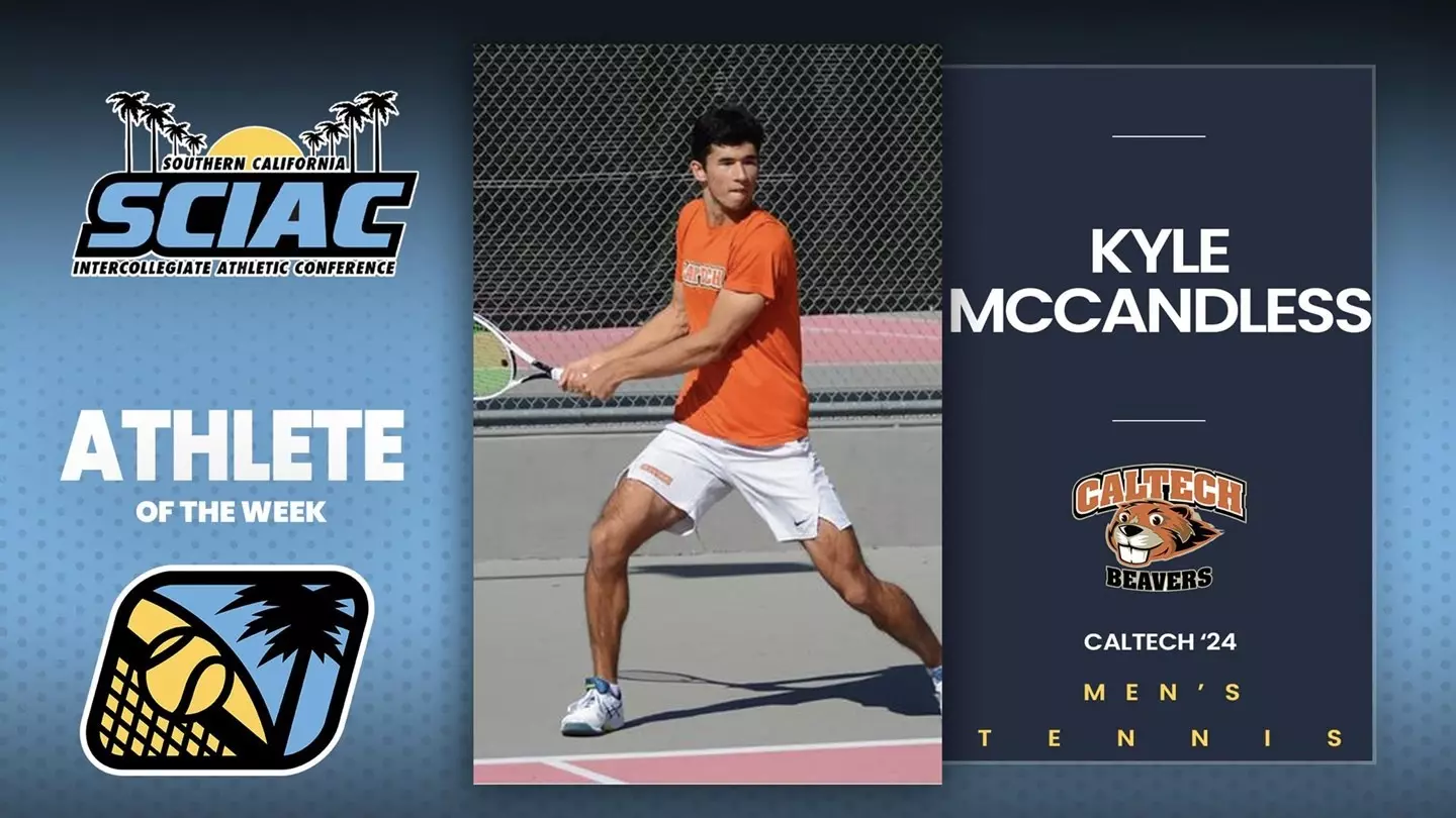 MTEN 2024 - Kyle McCandless SCIAC AOTW Graphic