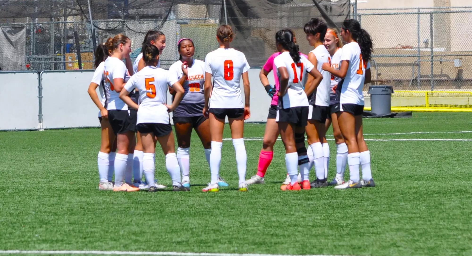 WSOC Team Huddle Image vs Stanton