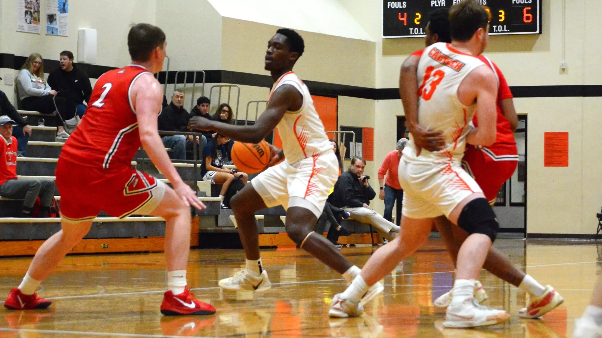 Josh Balami dribbling