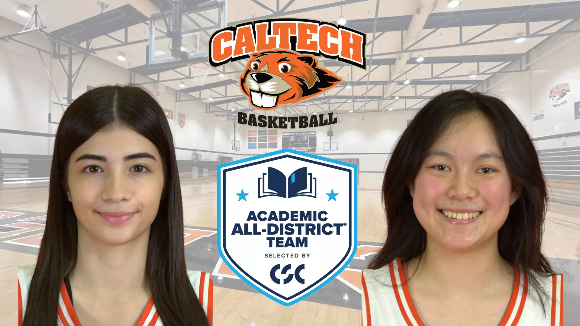 Zeynep Goktepe and Carolyn Ruan, Academic All-District honorees