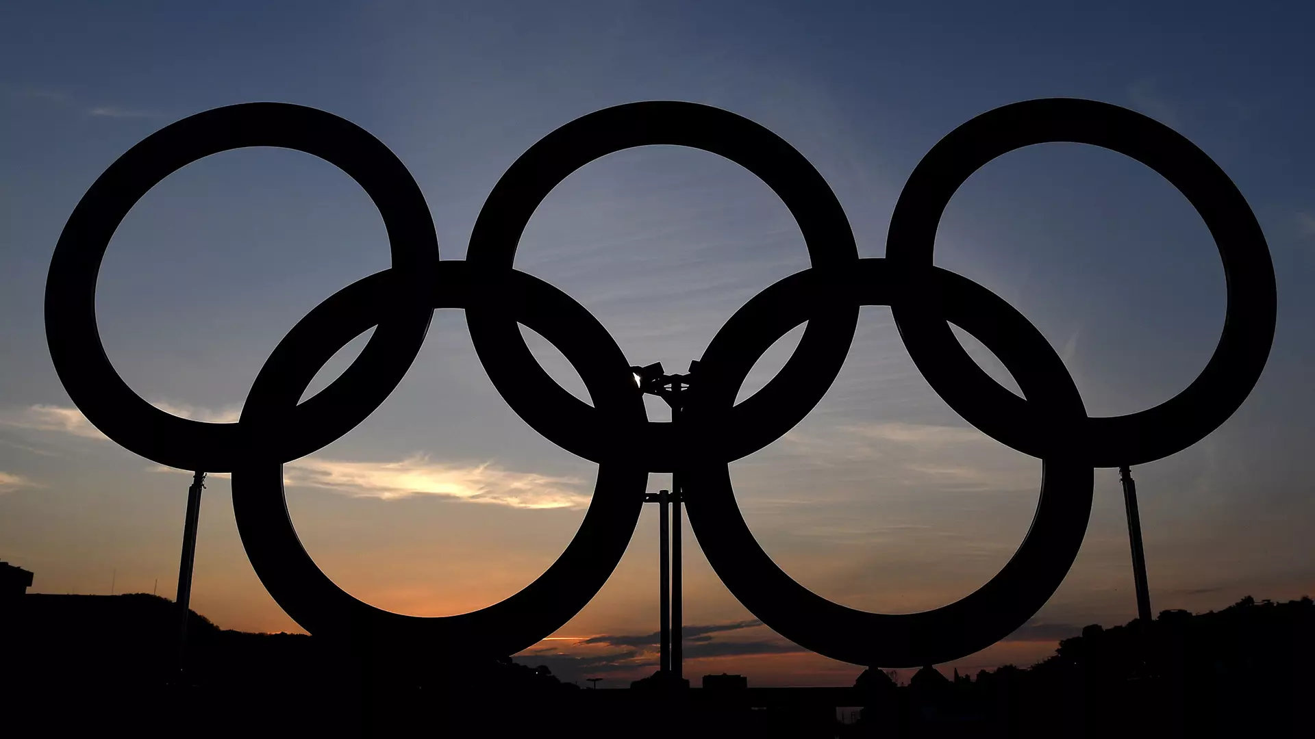 Olympic Rings in Sunrise