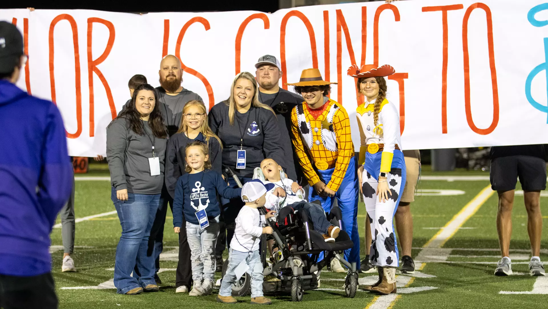 Kentucky Wesleyan’s Student-Athlete Advisory Committee took part in a wish reveal as part of the Division II Make-A-Wish partnership at its Oct. 7 football game