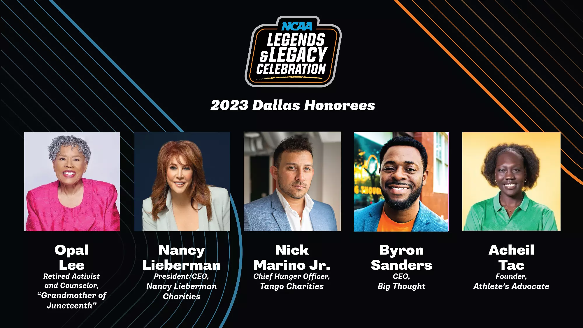 Women’s Final Four Dallas 2023 Legends and Legacy Community Award recipients