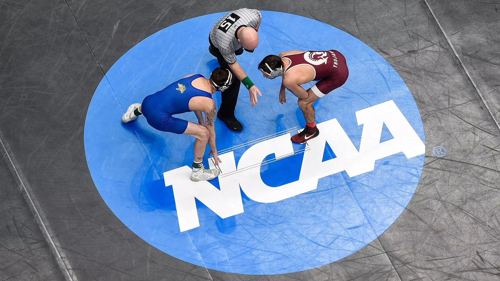 Start of Wrestling Match