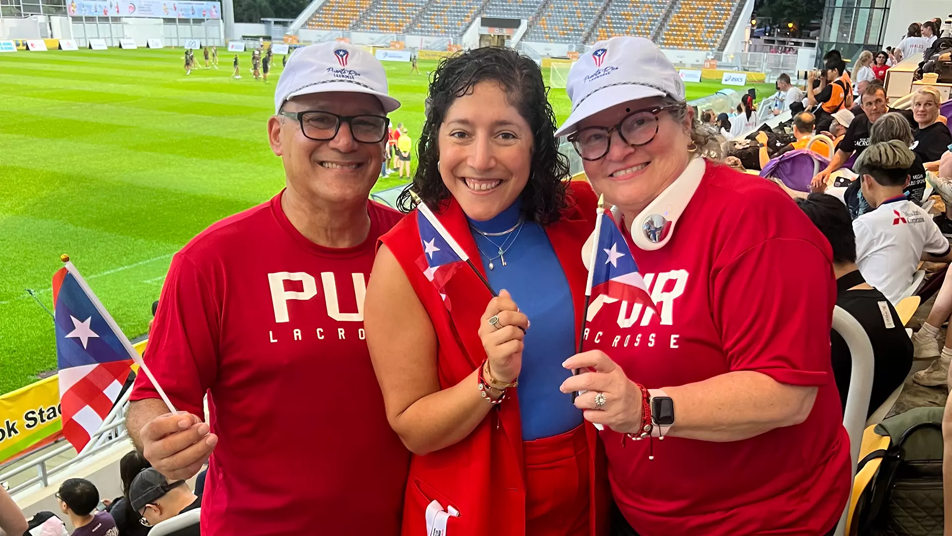 Monica Negrón, a former Louisville lacrosse student-athlete, returned to the sport in 2018 and now leads Puerto Rico’s national women’s lacrosse team as head coach, helping to grow the sport across Latin America. (Photos courtesy of Monica Negrón)