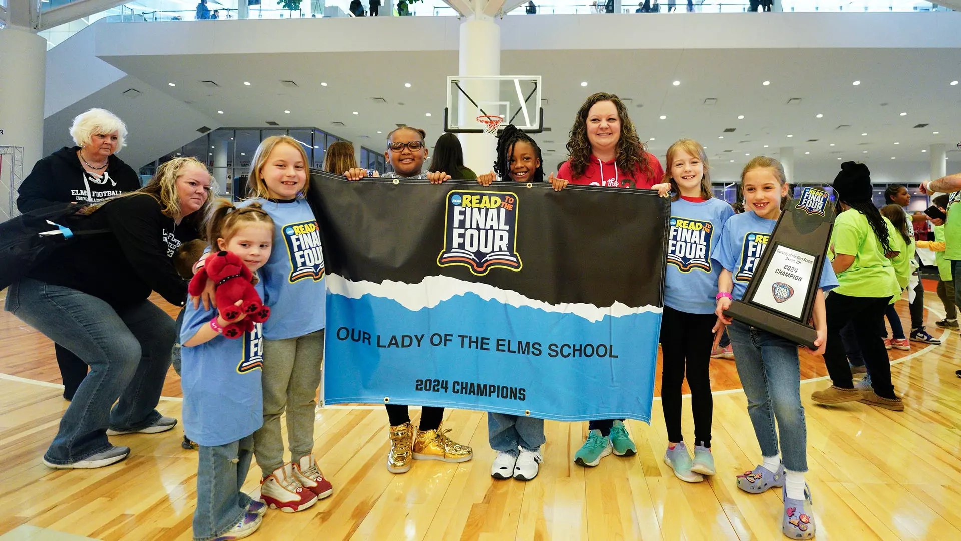 CLEVELAND, OHIO - APRIL 5: Read to the Final Four at the 2024 NCAA Women's Basketball Final Four at Huntington Convention Center on April 5, 2024 in Cleveland, Ohio. (Photo by Ethan Mito/NCAA Photos via Getty Images)
