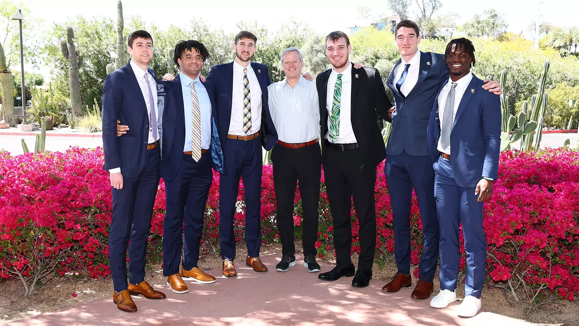 Members of the 2023-24 Division I Men’s Basketball Student-Athlete Engagement Group got to meet with NCAA President Charlie Baker.