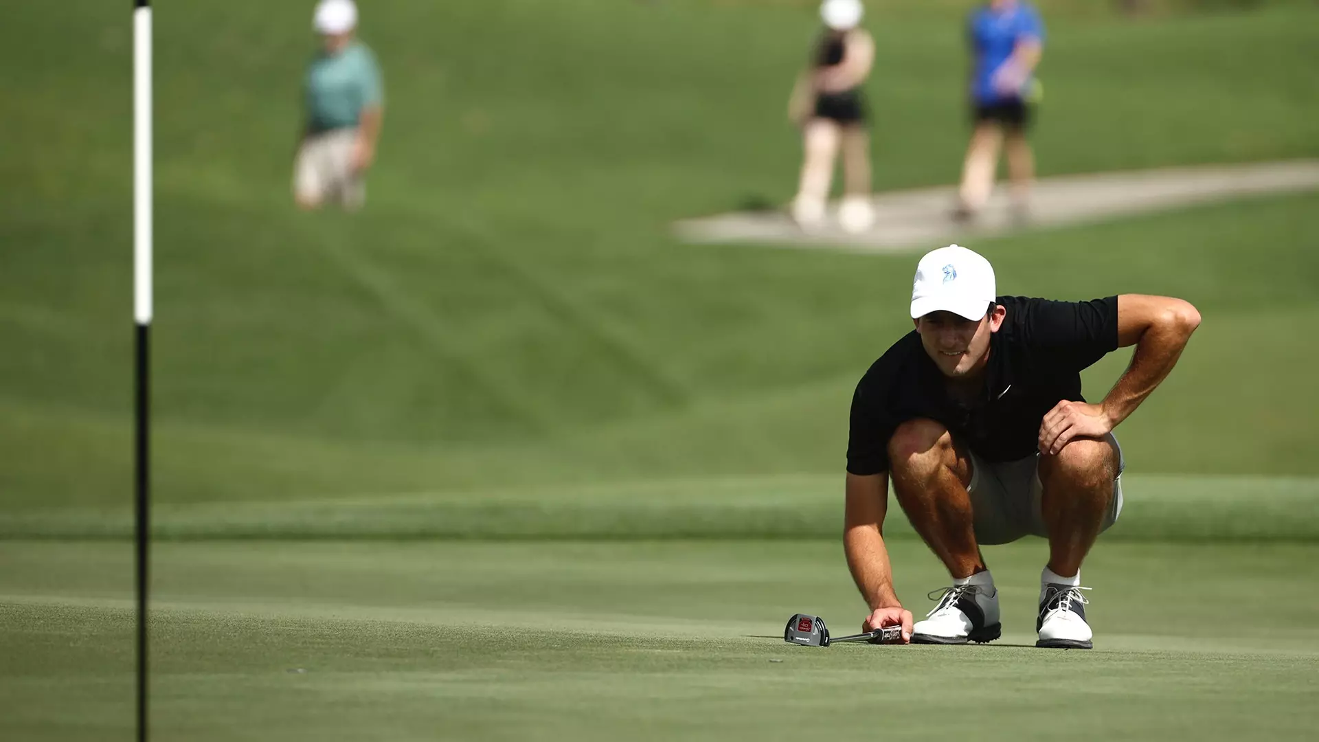Central Oklahoma junior Bennett Baldwin competes at the 2024 Division II Men’s Golf Championships. Baldwin is majoring in professional golf management. 