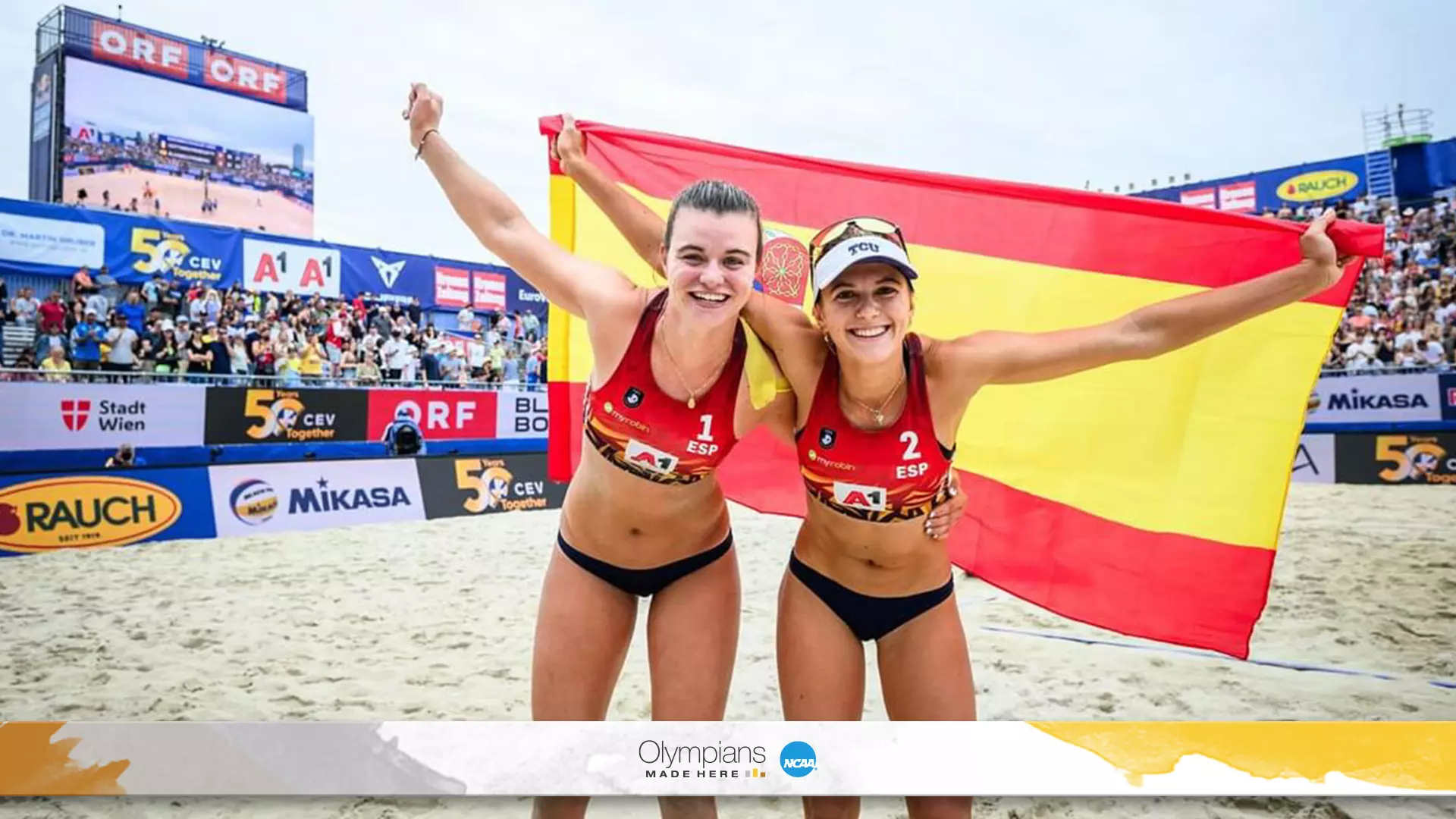 Daniela Álvarez and Tania Moreno Álvarez and Moreno credit the support of their teammates and coaching staff with allowing them to find success on the international stage during their gap year. The pair is set to return to TCU for the 2025 season (Photo courtesy of Daniela Álvarez and Tania Moreno)