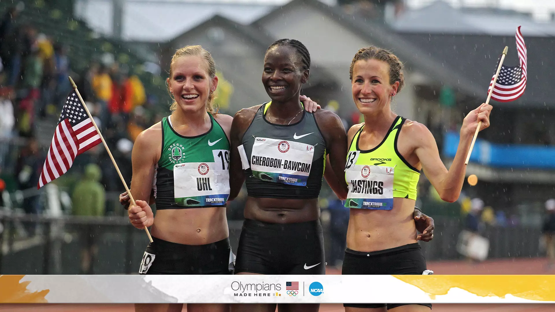Janet Cherobon-Bawcom became eligible for international competition in 2011 and qualified to represent Team USA at the 2012 London Games. (Photo by Andy Lyons / Getty Images)