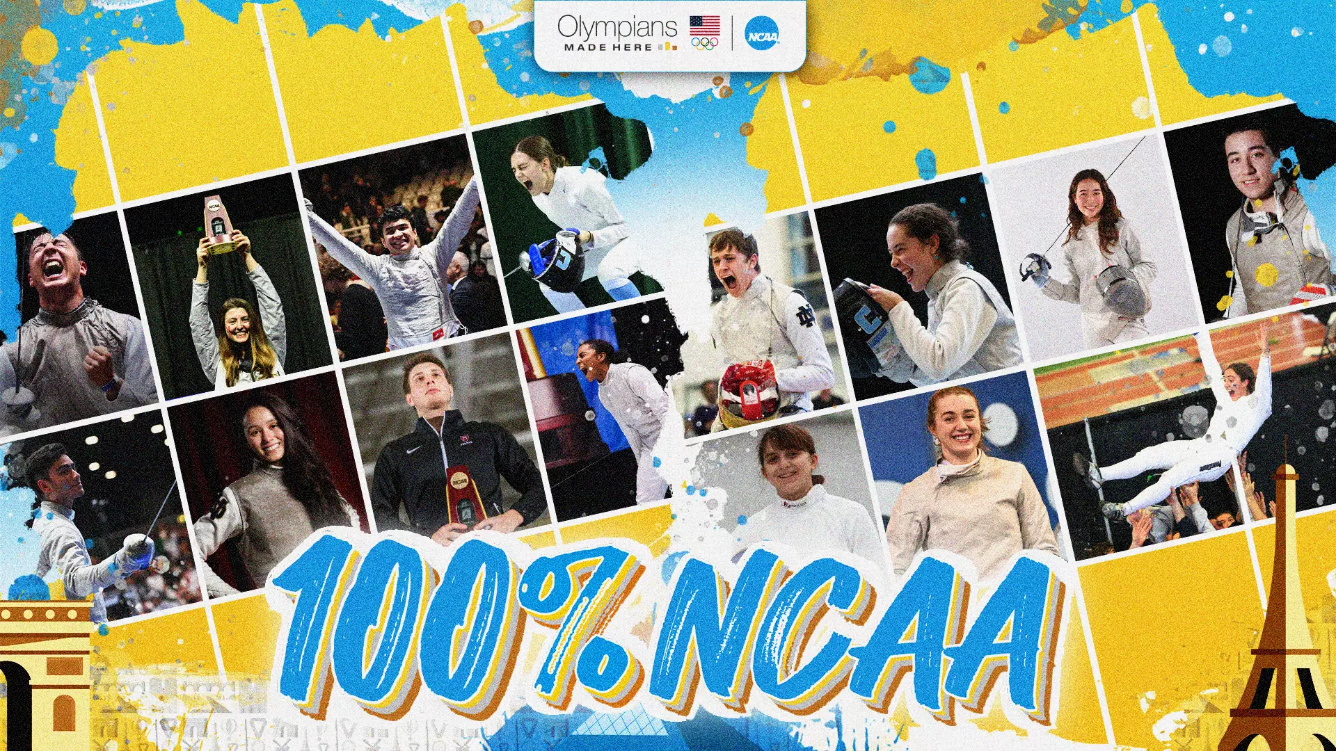 Olympians Made Here OMH - 100% NCAA Fencing 2024