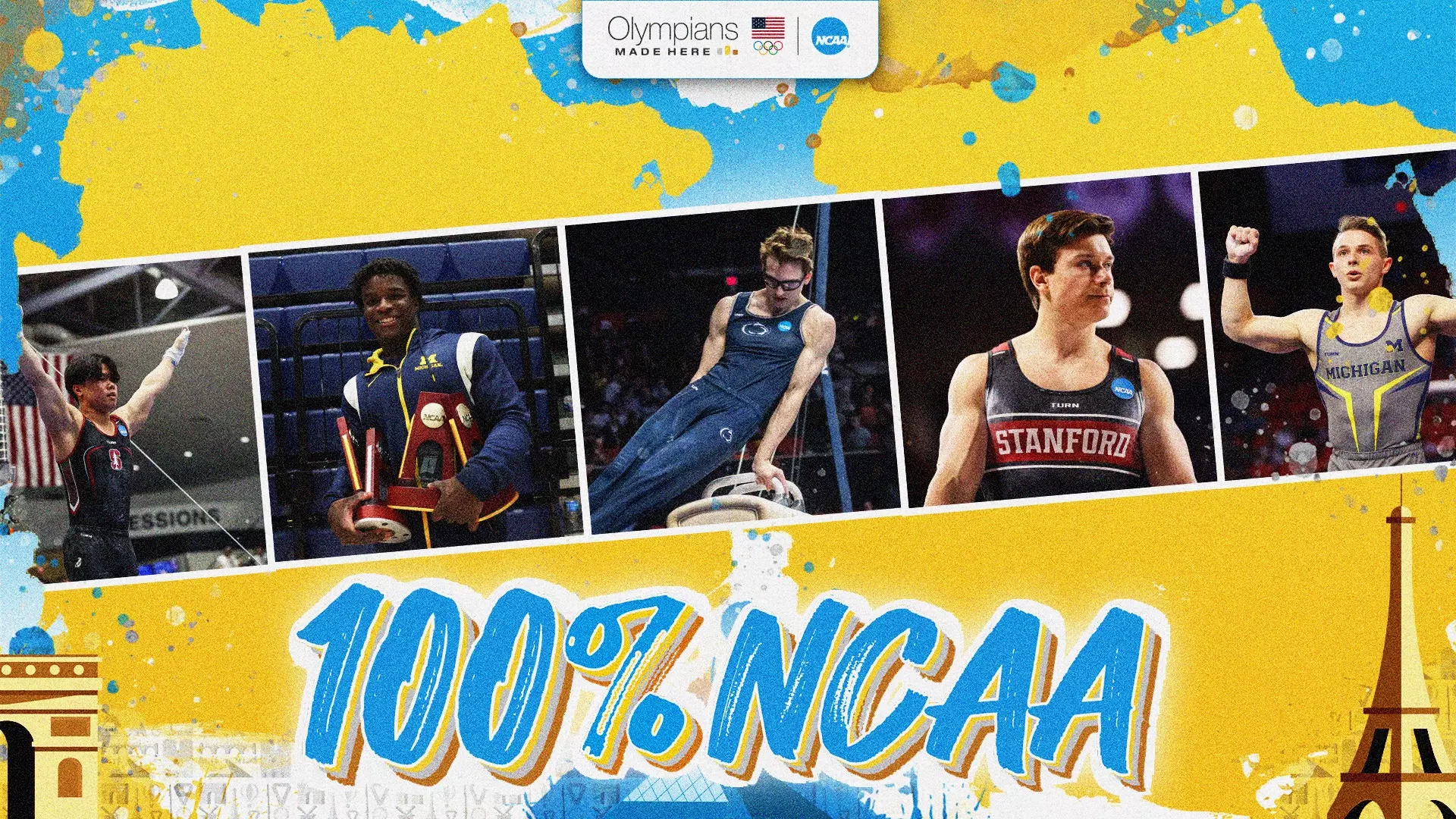 100% NCAA: Meet Team USA men’s gymnastics squad