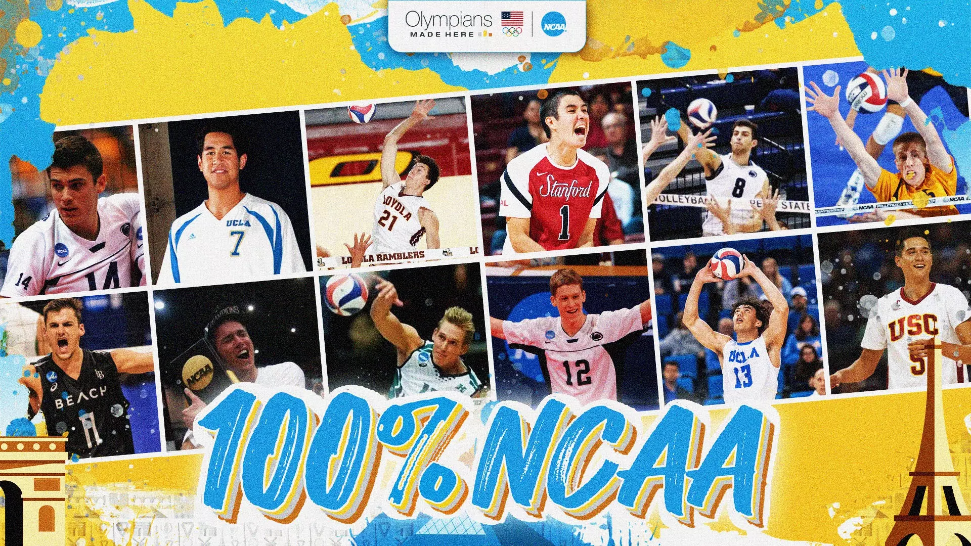 100% NCAA: USA men’s indoor volleyball