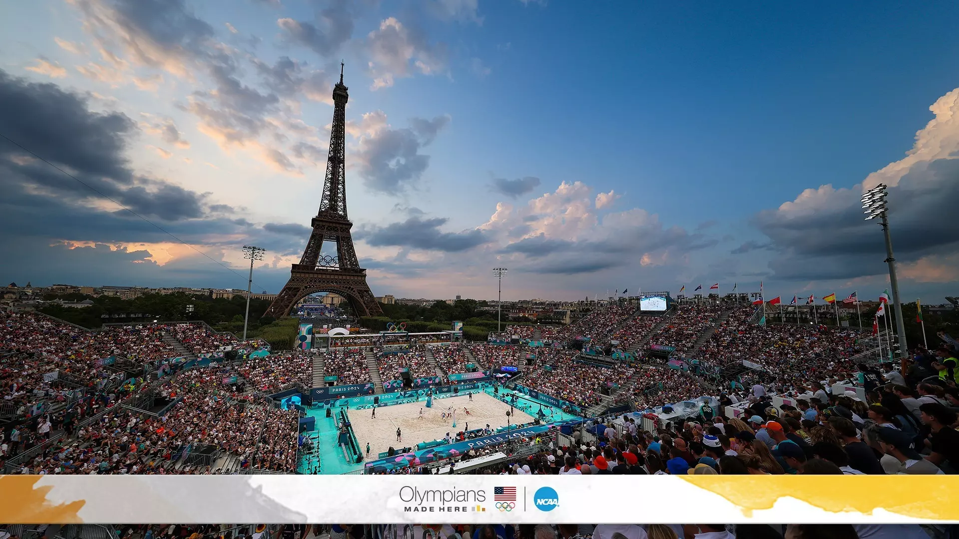 The Paris Olympics has showcased the impact of NCAA beach volleyball as former Southern California stars Sarah Hughes and Kelly Cheng, as well as LSU teammates Kristen Nuss and Taryn Kloth are among the medal favorites entering bracket play. (Photo by Ezra Shaw / Getty Images)