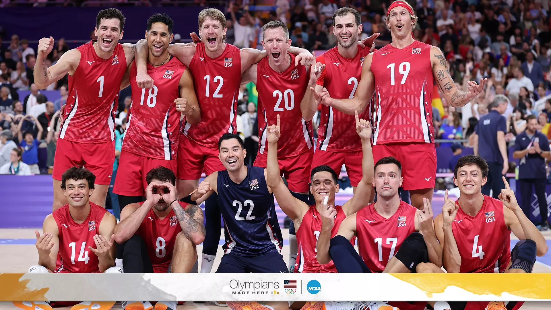 The U.S. men’s volleyball team looks to medal at the Olympics for the first time since 2016 in Rio de Janeiro. (Photo by Lintao Zhang / Getty Images)