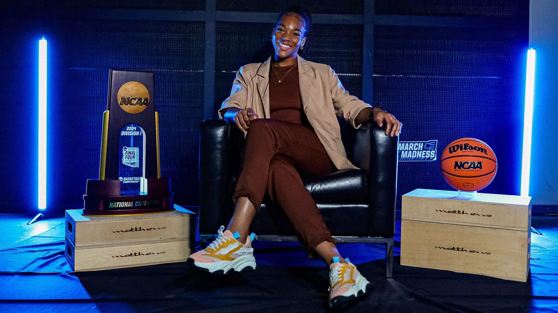 Nicole Ezeh, a former Butler track and field athlete, worked in NCAA communications as a postgraduate intern. (Photos courtesy of Nicole Ezeh)