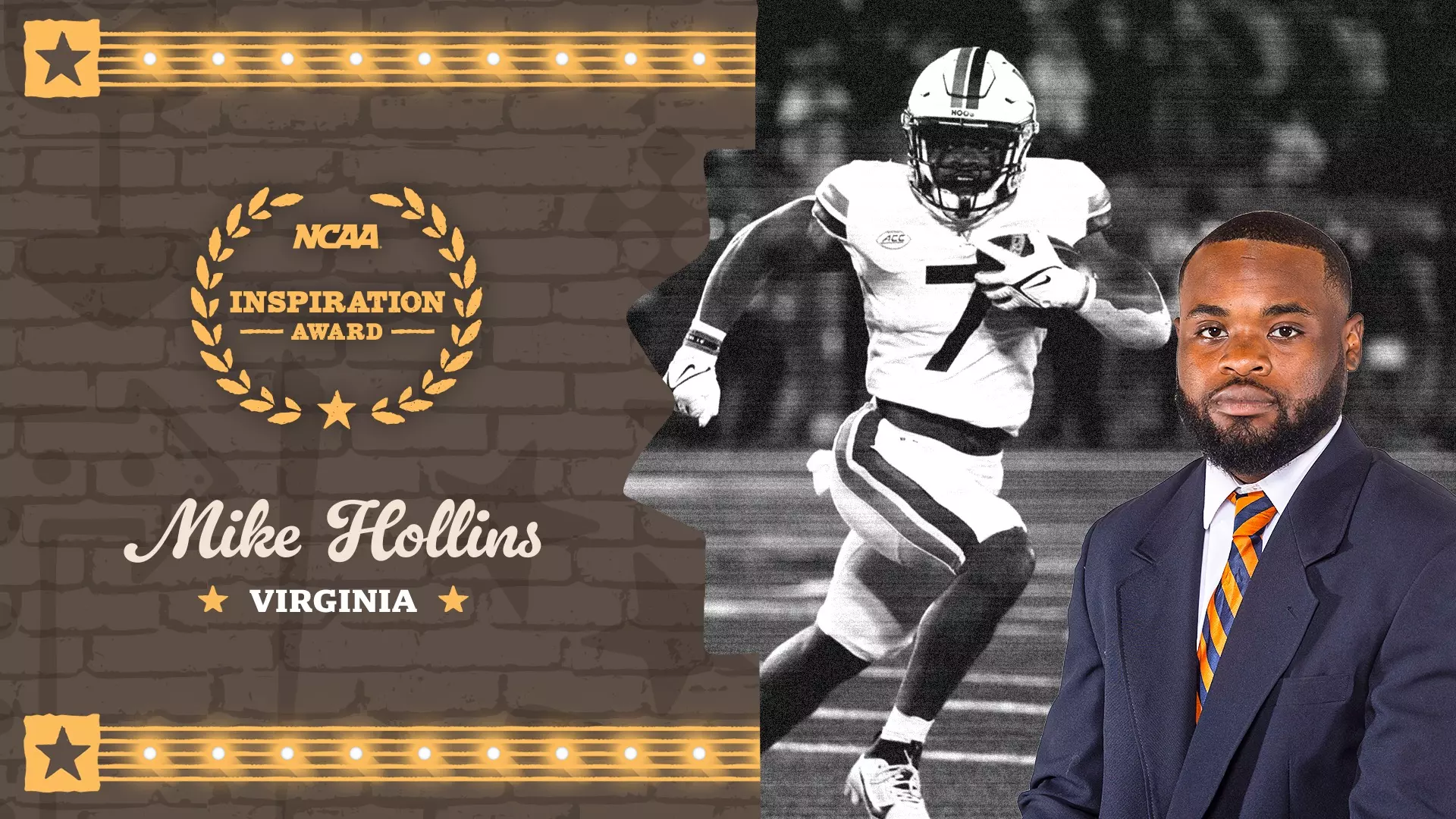 Mike Hollins overcomes tragedy, named 2025 NCAA Inspiration Award ...