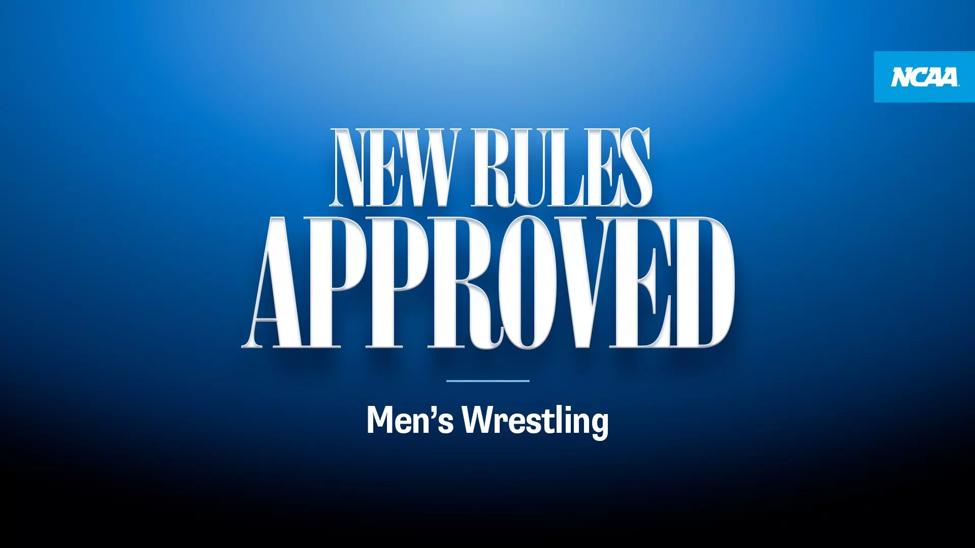 New Rules for Men's Wrestling