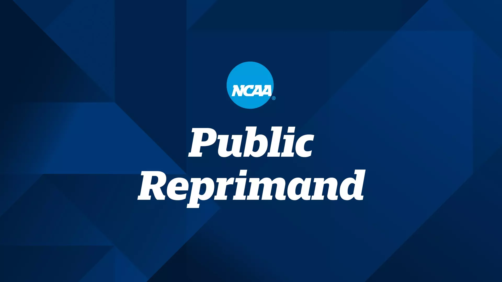 Public Reprimand