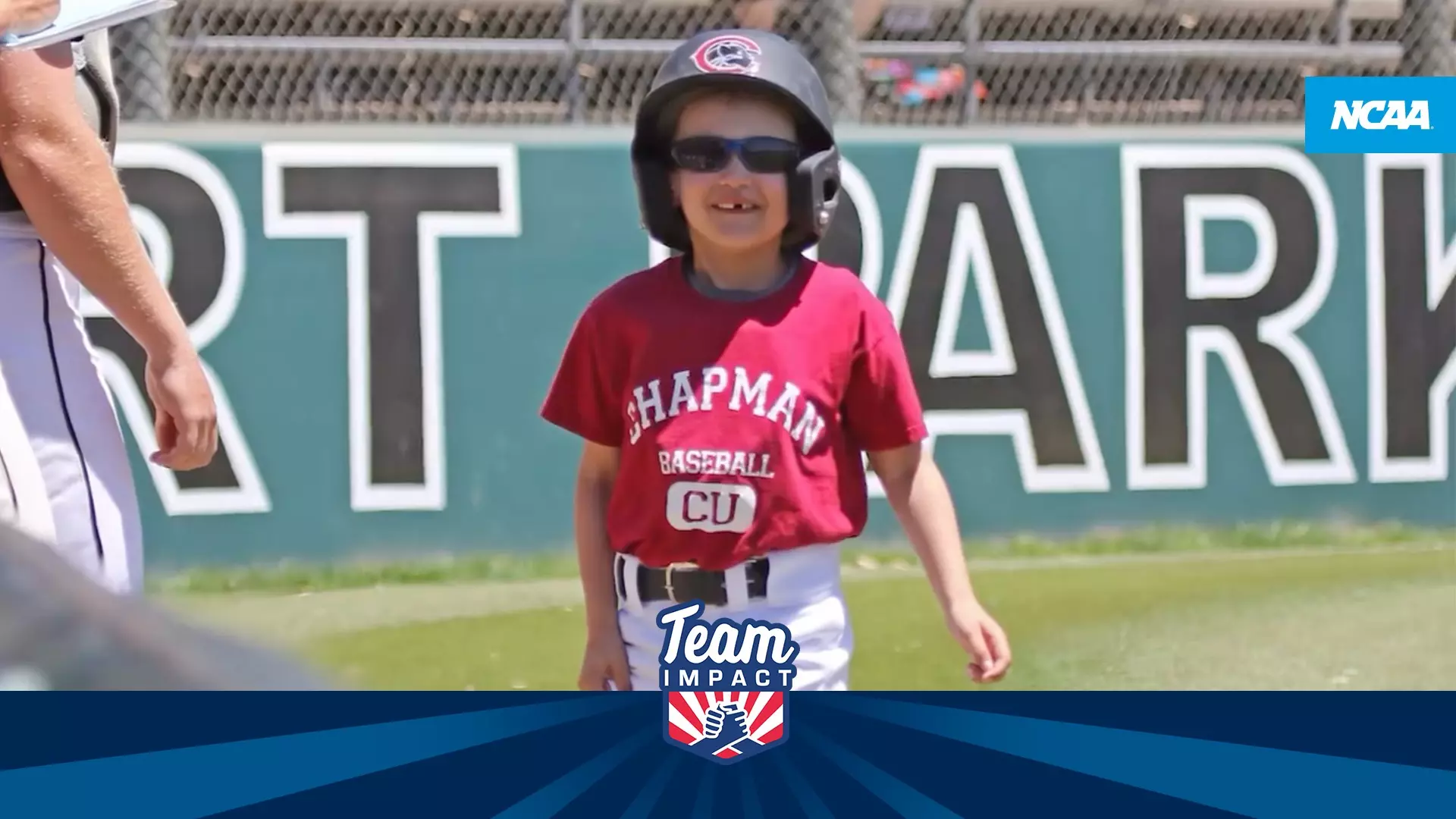 Chapman University Baseball Program and Team Impact Athlete Carter Ankeny