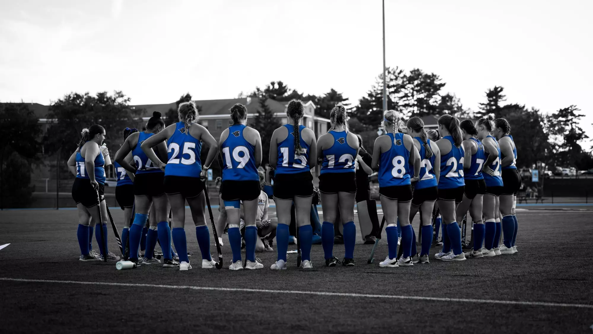 Field Hockey Team Huddle