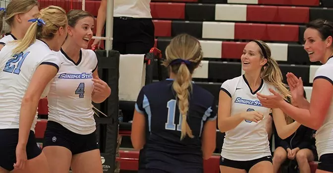 Sonoma State Volleyball Team