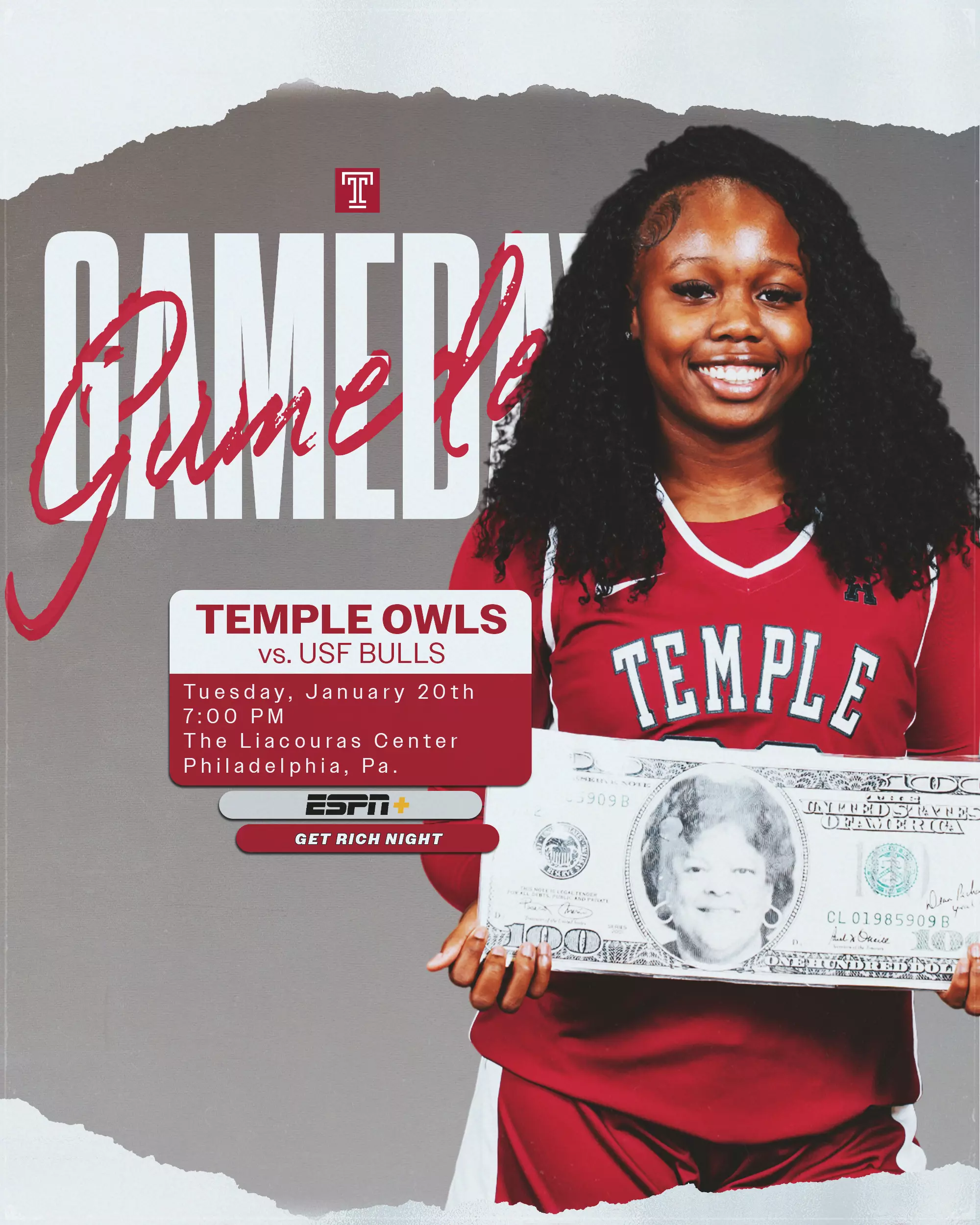 Temple University Owls VS USF  Bulls