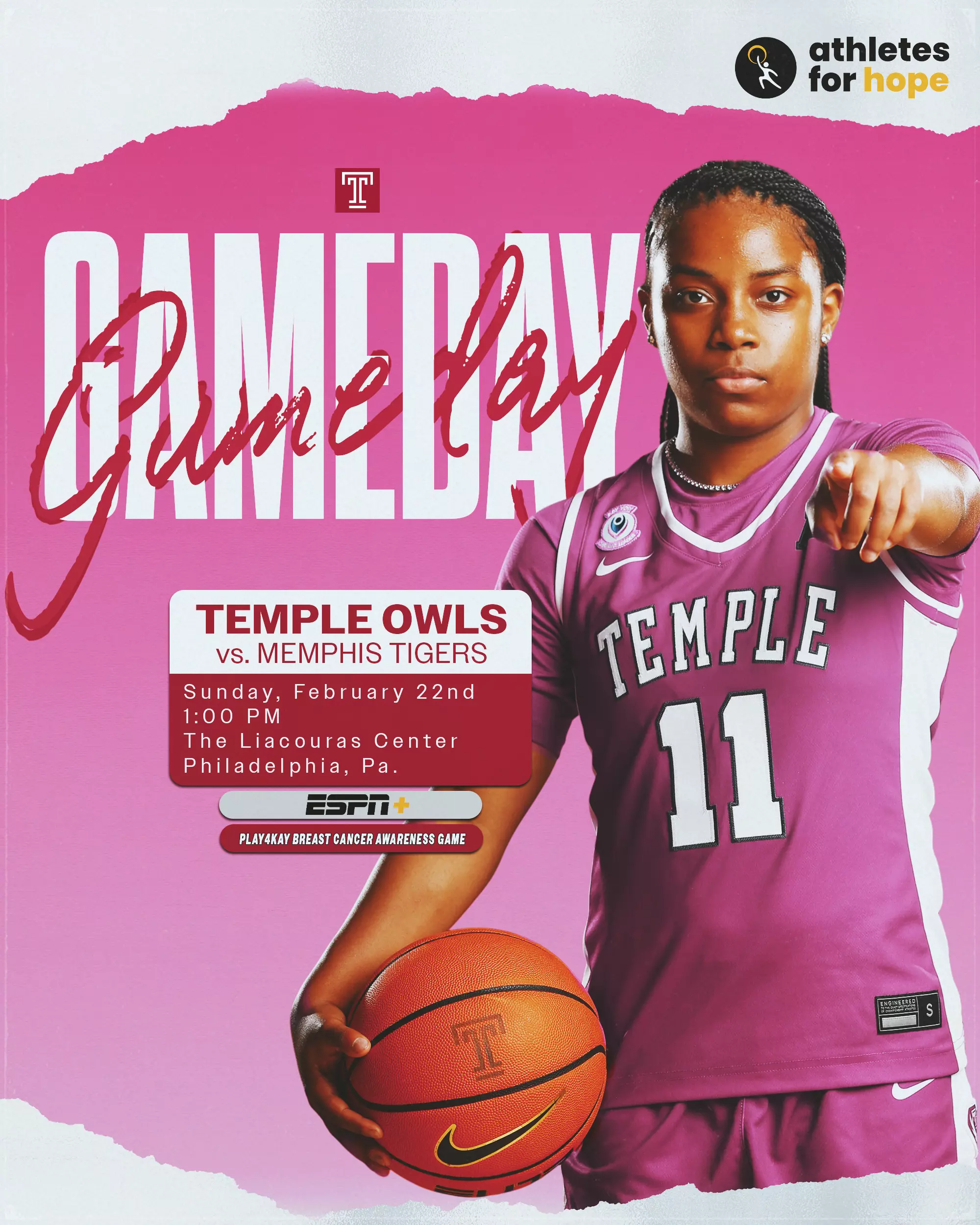 Temple University Owls VS Memphis  Tigers
