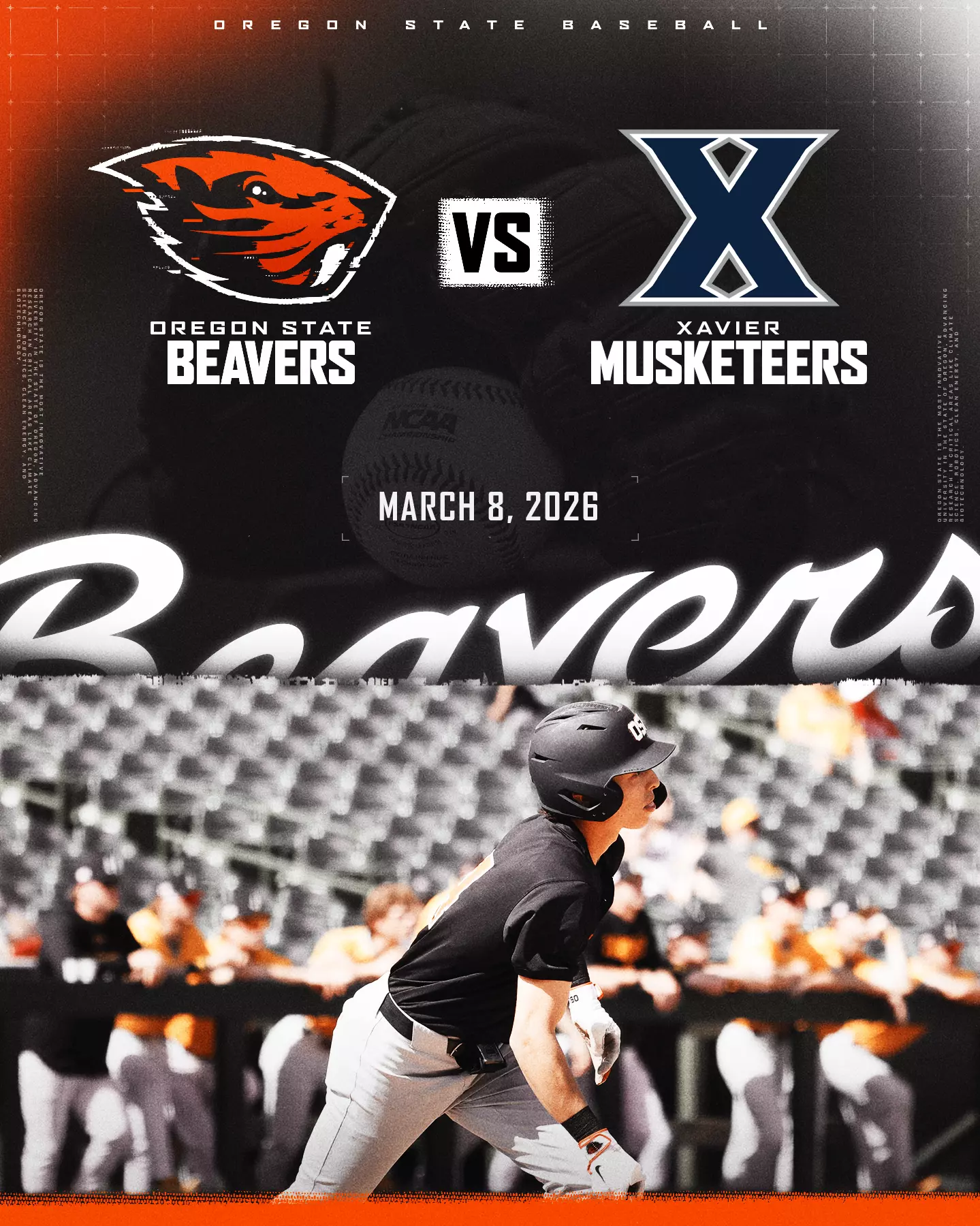 Oregon State University Beavers VS Xavier Musketeers