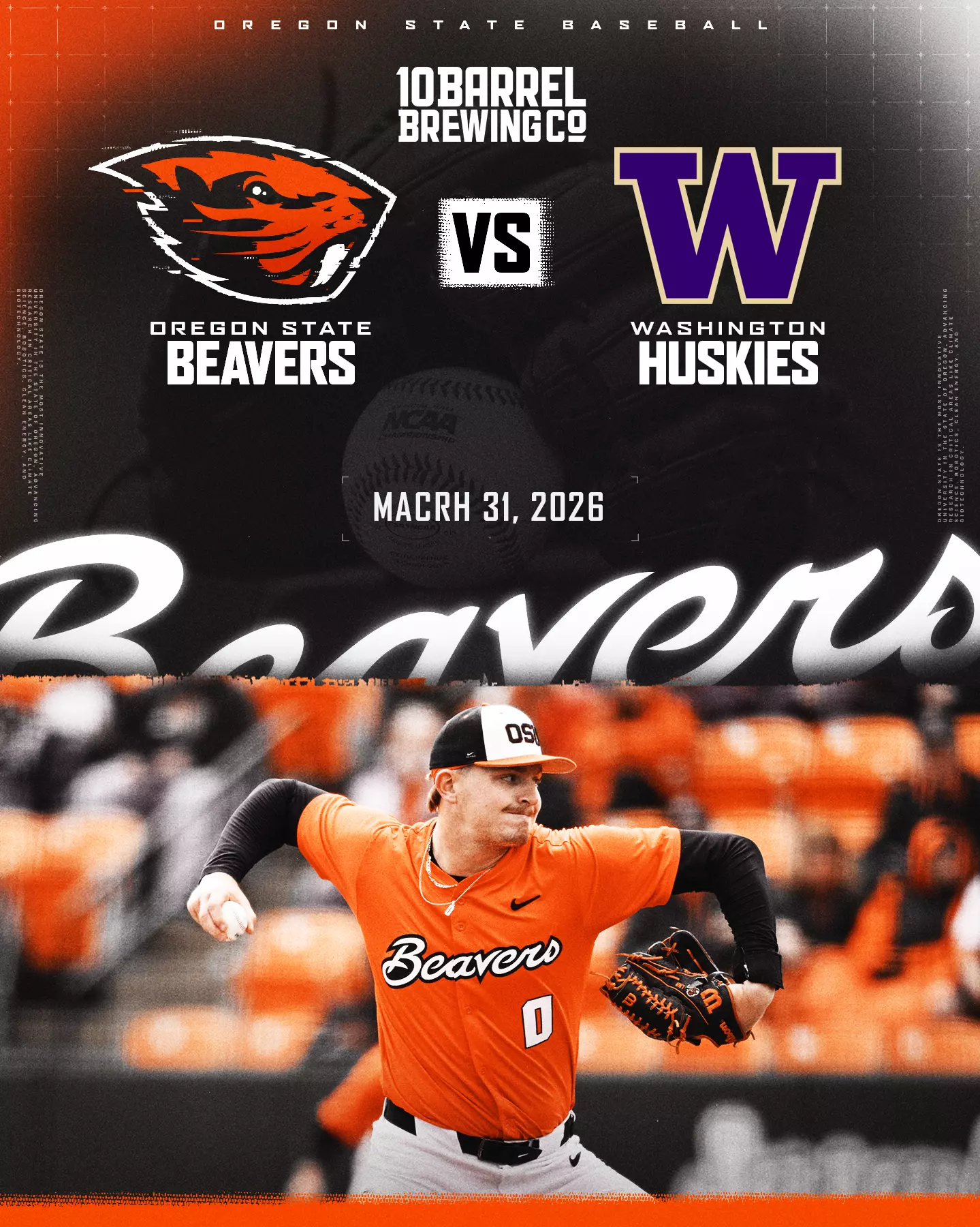 Oregon State University Beavers VS Washington Huskies