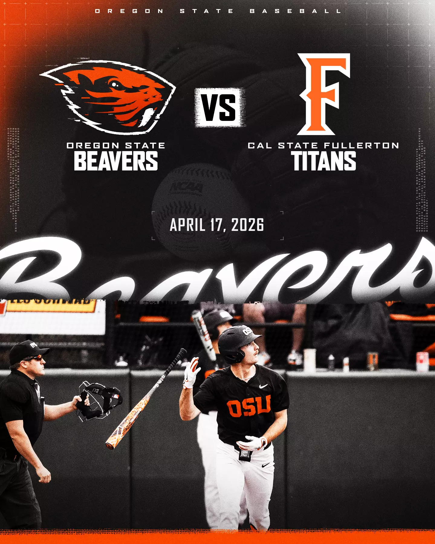 Oregon State University Beavers VS Cal State Fullerton Titans