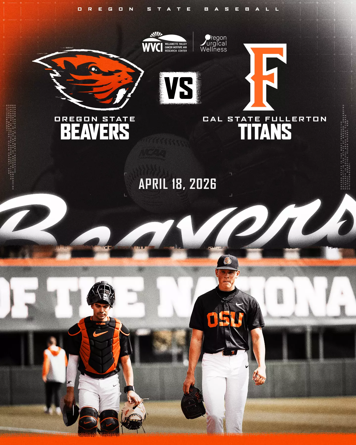 Oregon State University Beavers VS Cal State Fullerton Titans