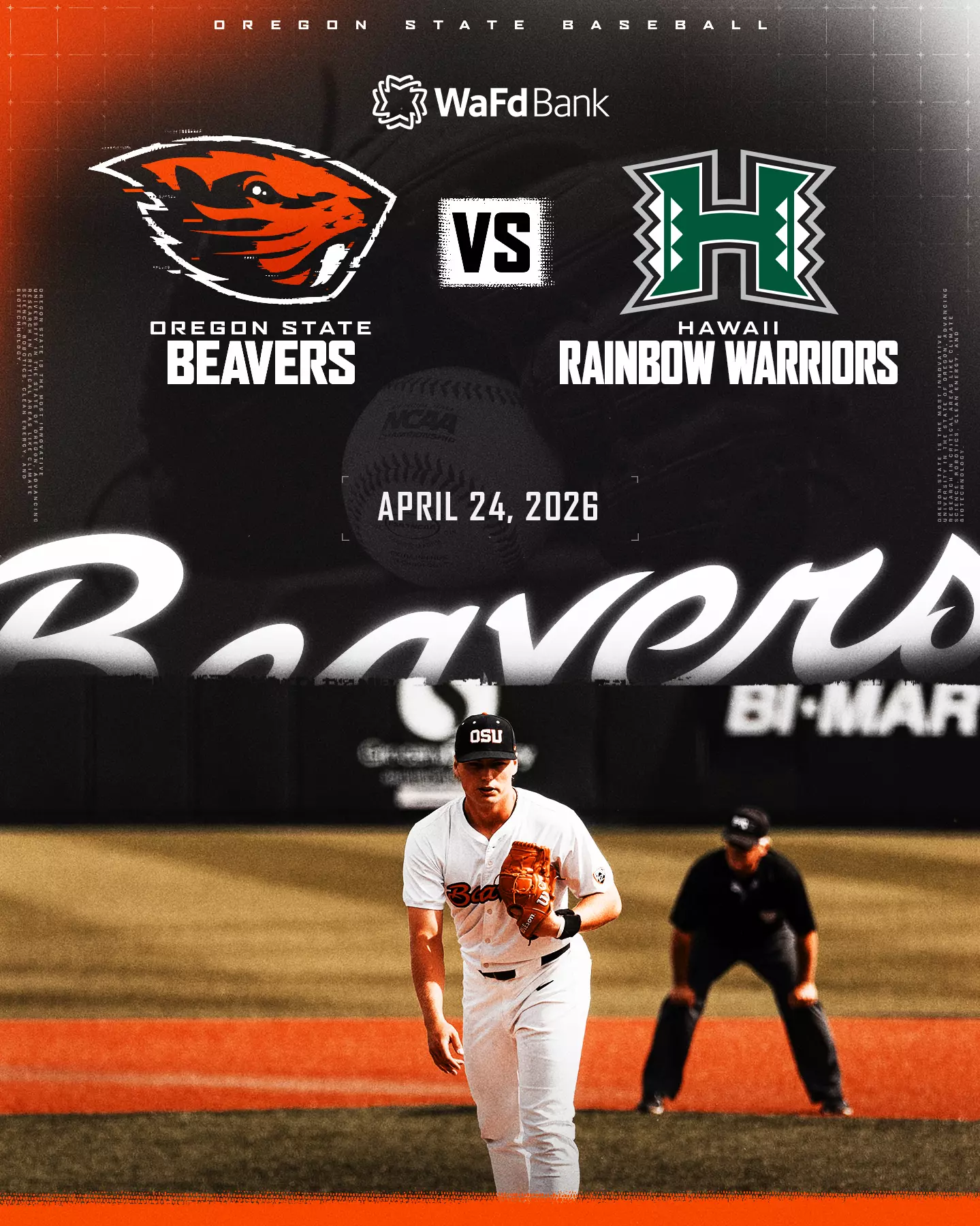Oregon State University Beavers VS Hawaii Warriors