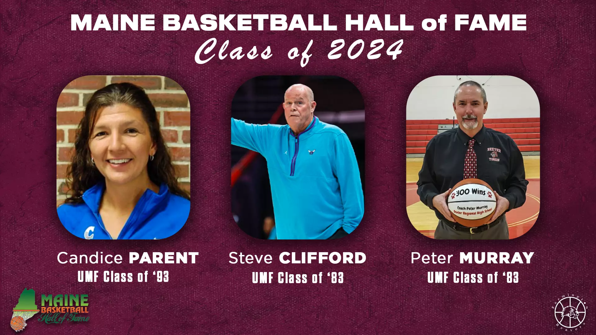 Three Farmington Alumni to be Inducted into the Maine Basketball Hall