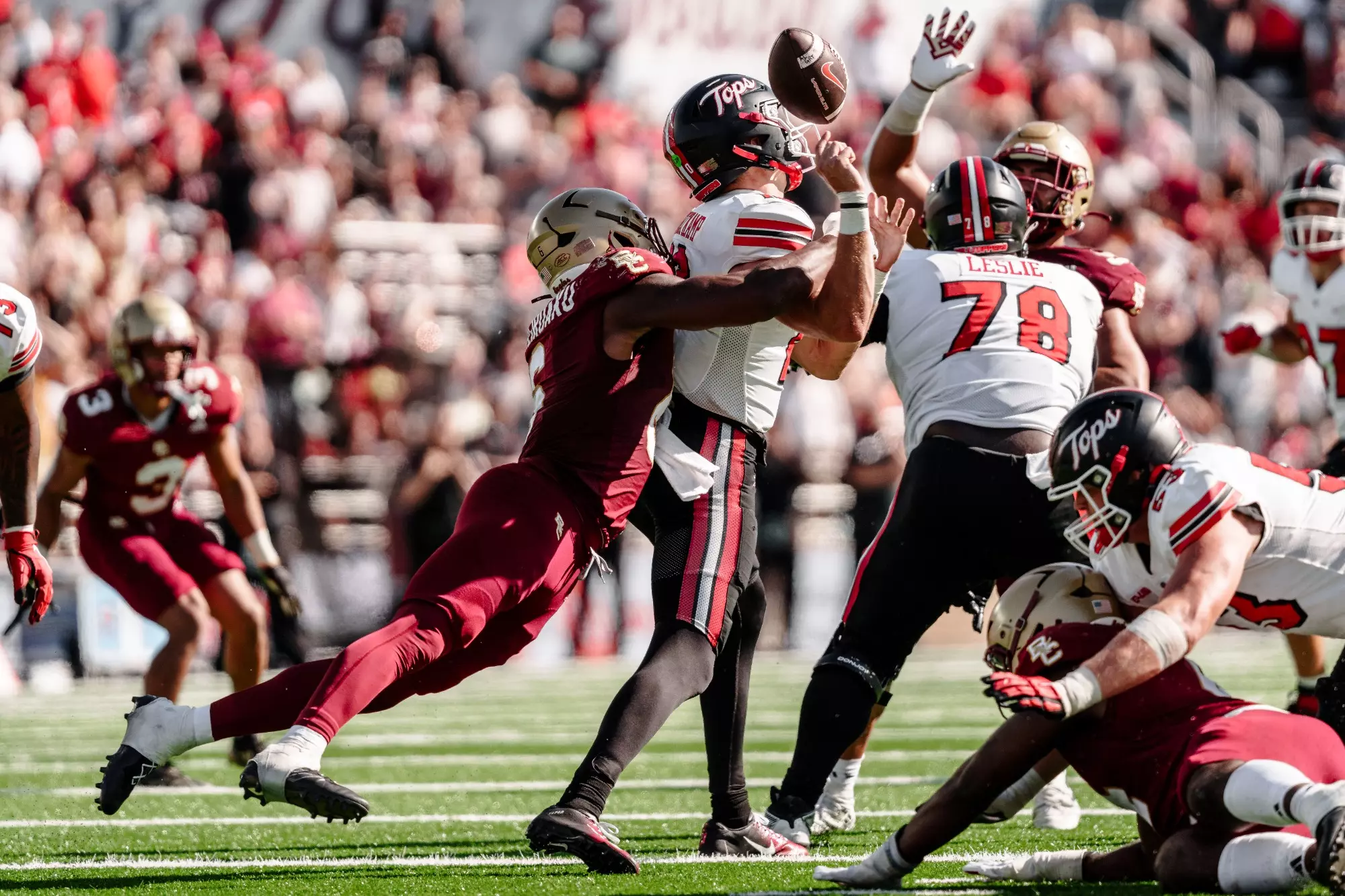 Donovan Ezeiruaku forces a fumble